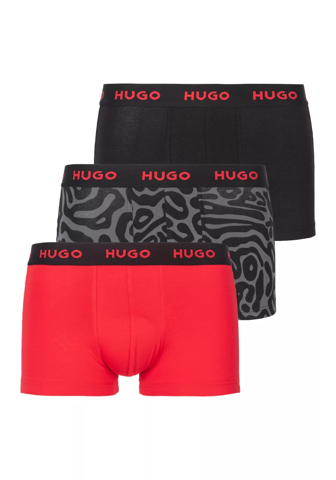 HUGO Underwear Trunk, (Packung, 3 St., 3er), mit Logobund günstig online kaufen