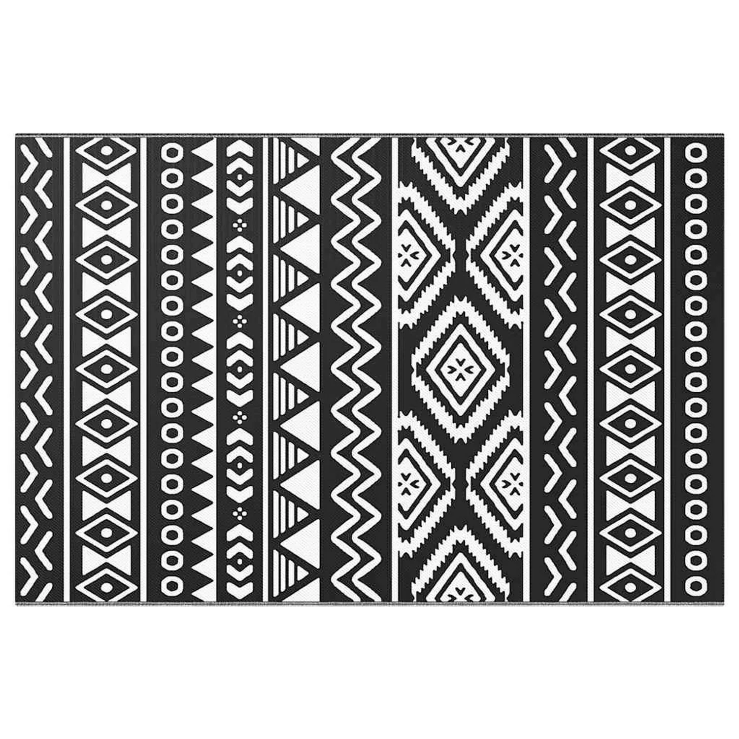 vidaXL Outdoorteppich Schwarz 120x180 Cm Pp 1085928 günstig online kaufen