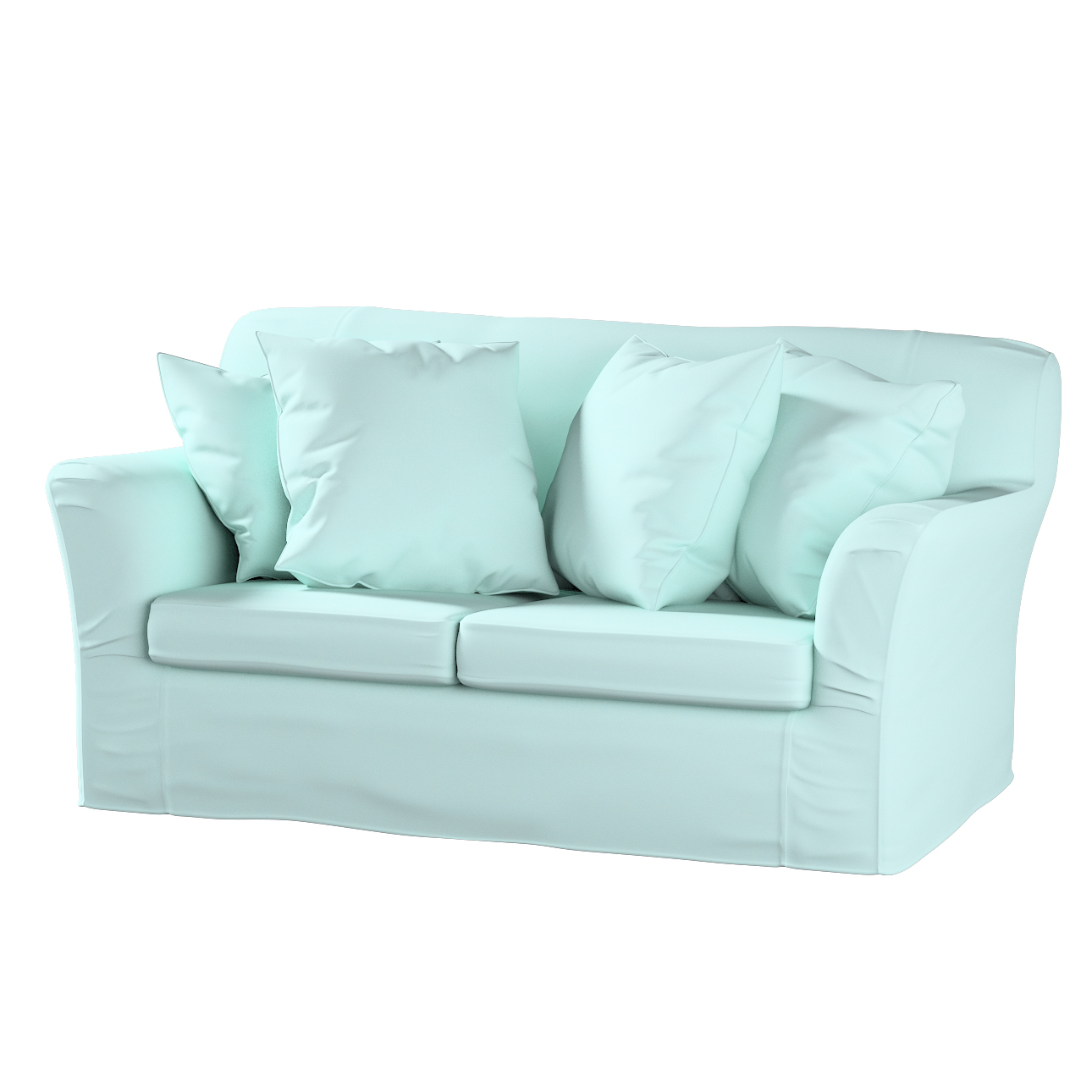 Bezug für Tomelilla 2-Sitzer Sofa nicht ausklappbar, hellblau, Sofahusse, T günstig online kaufen