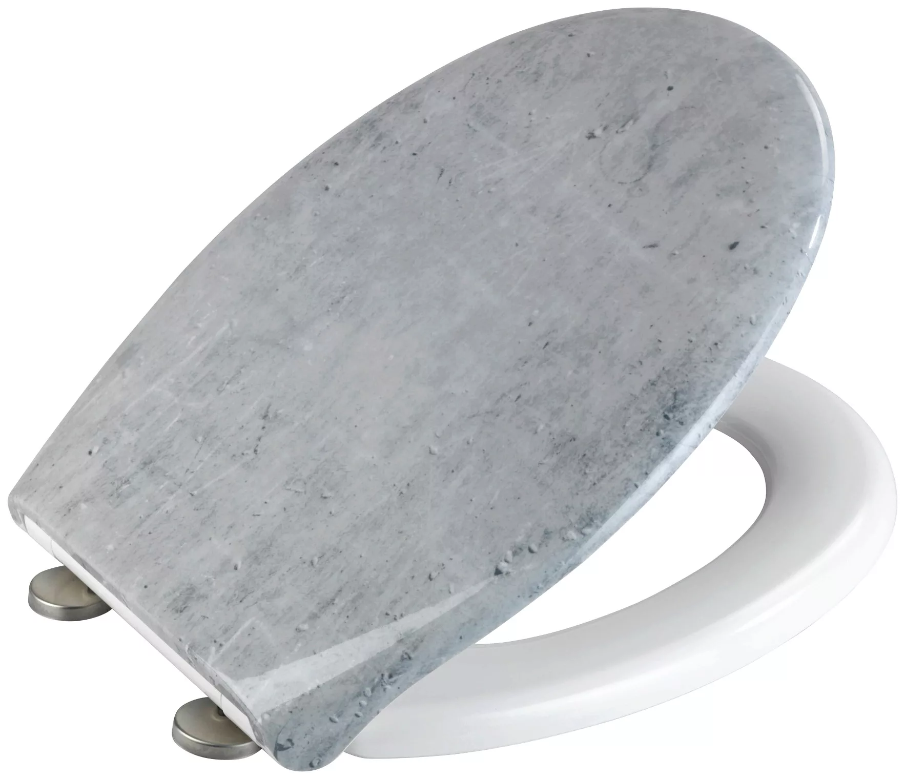 WENKO Premium WC-Sitz Concrete, aus antibakteriellem Duroplast, mit Absenka günstig online kaufen