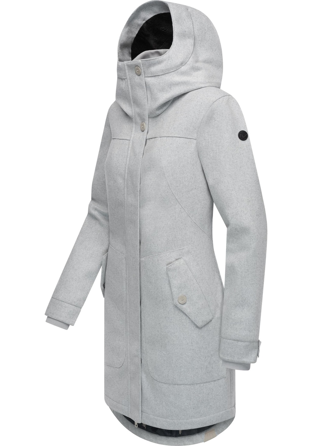 Ragwear Wintermantel "Jannisa Coat", klassischer Damen Wollmantel mit Kapuz günstig online kaufen