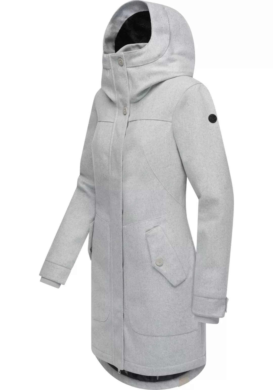 Ragwear Wintermantel "Jannisa Coat", klassischer Damen Wollmantel mit Kapuz günstig online kaufen