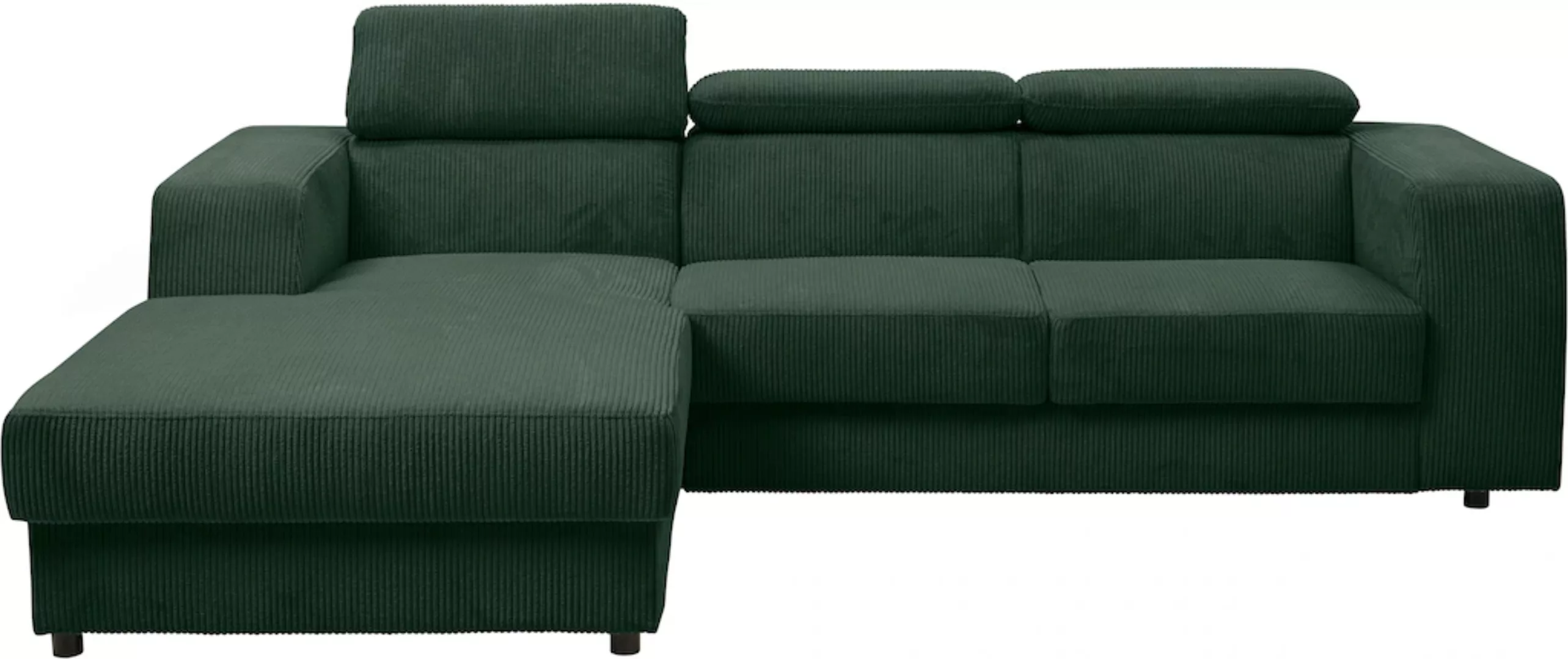 INOSIGN Ecksofa Cherry, Ecksofa mit verstellbaren Kopfteilen, Schlaffunktio günstig online kaufen