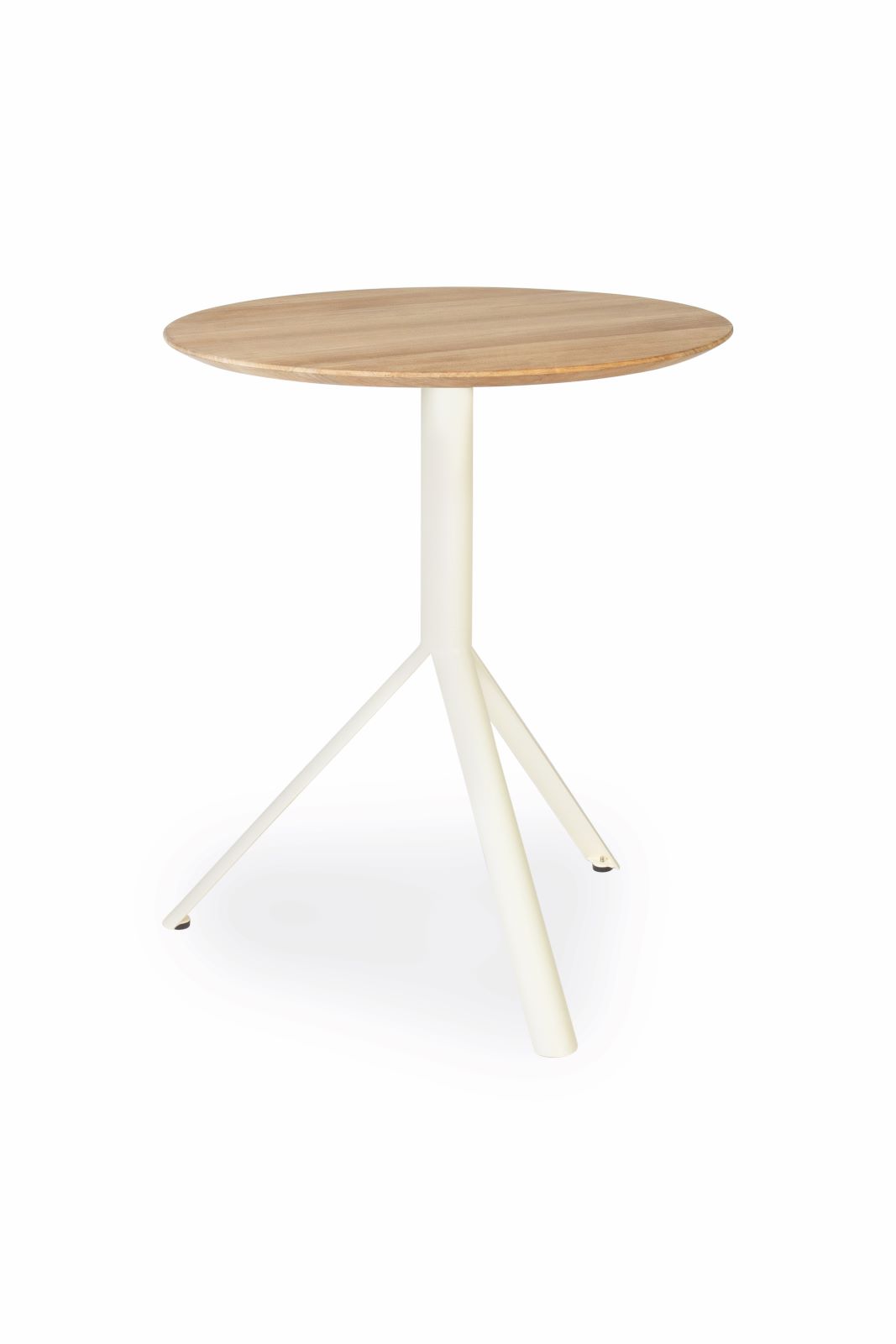 Trio Outdoor Bistrotisch rund Creme Teak ∅65 cm günstig online kaufen