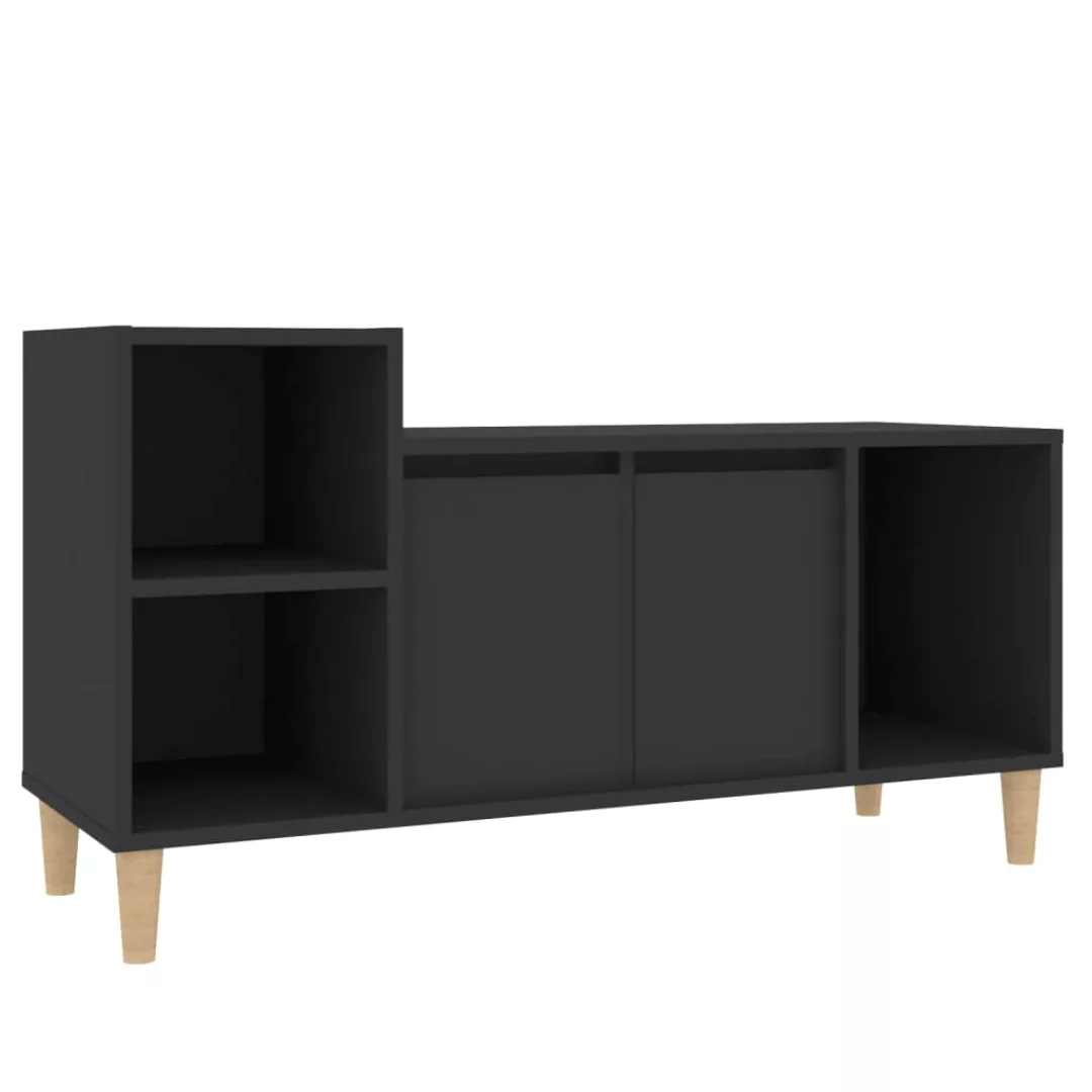 Vidaxl Tv-schrank Schwarz 100x35x55 Cm Holzwerkstoff günstig online kaufen