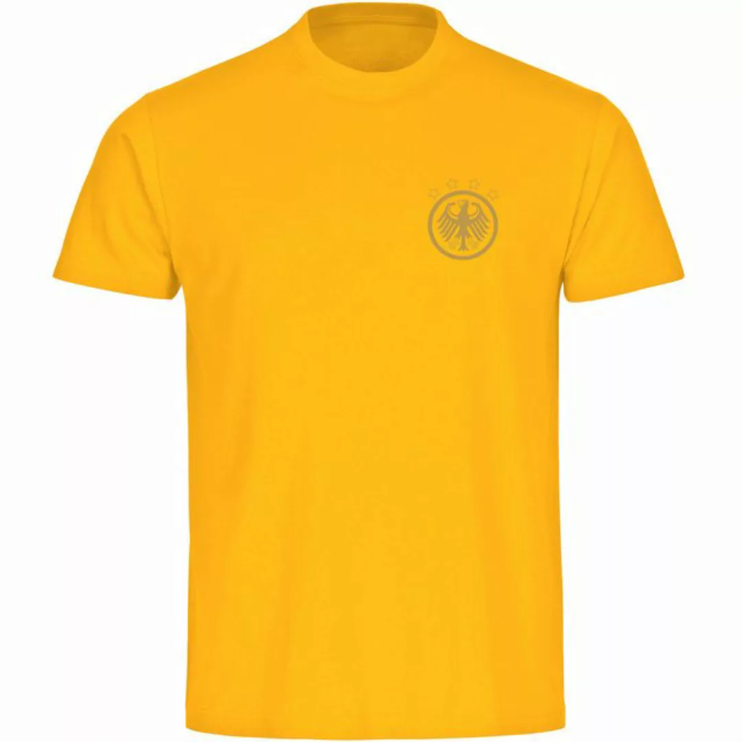 multifanshop T-Shirt Herren Deutschland - Adler Retro Gold - Männer günstig online kaufen