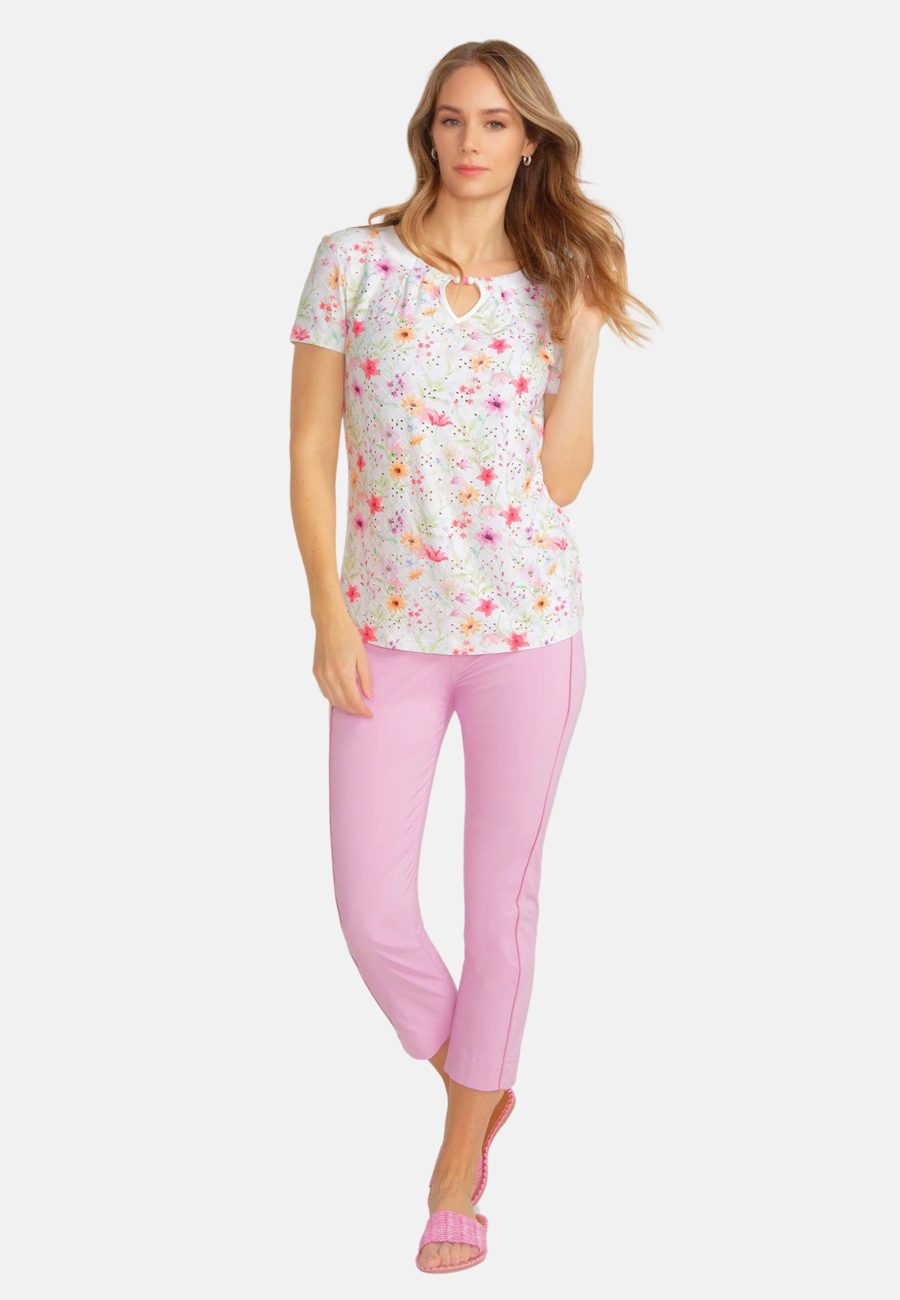 MODEE Kurzarmshirt Flowers günstig online kaufen