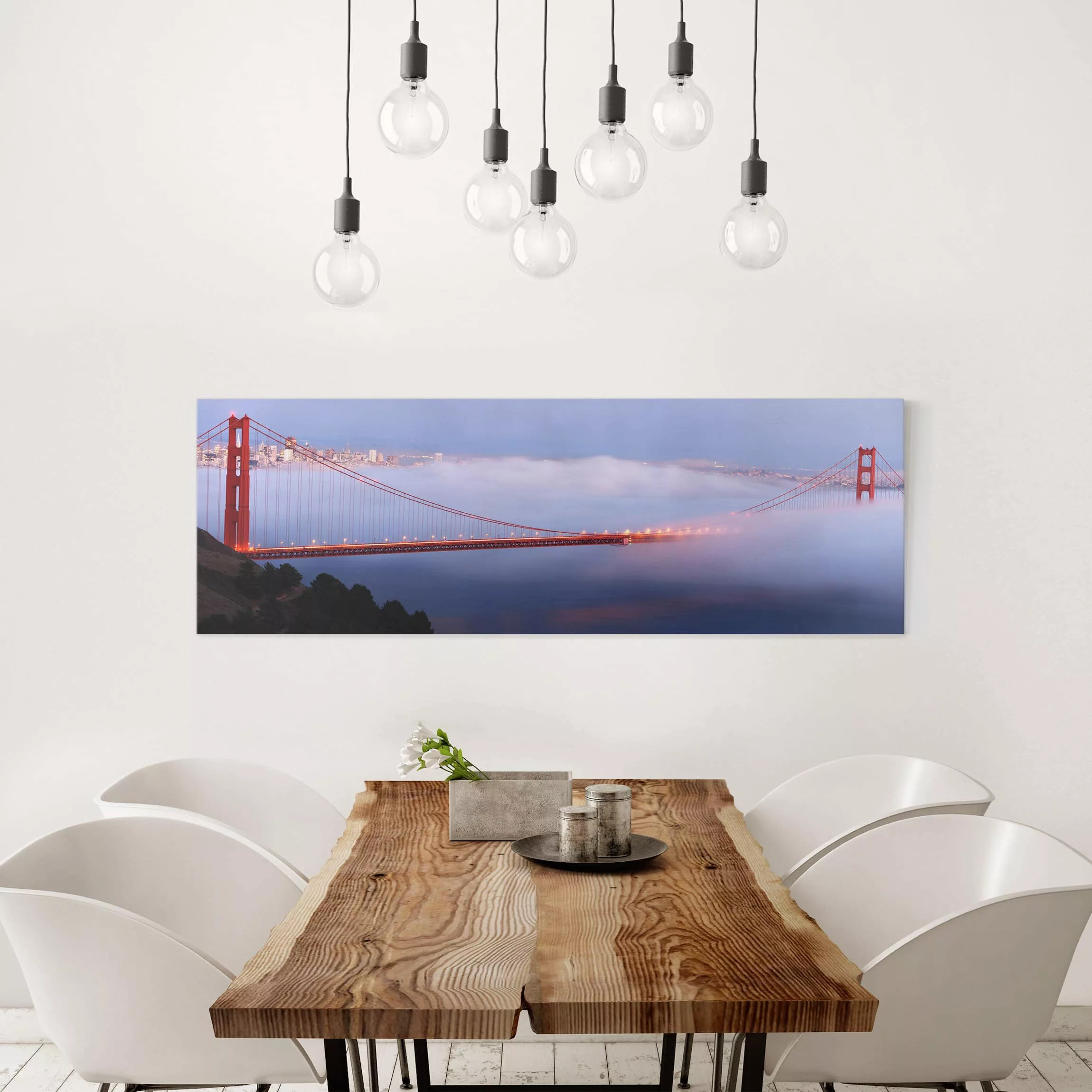 Leinwandbild Architektur & Skyline - Panorama San Franciscos Golden Gate Br günstig online kaufen