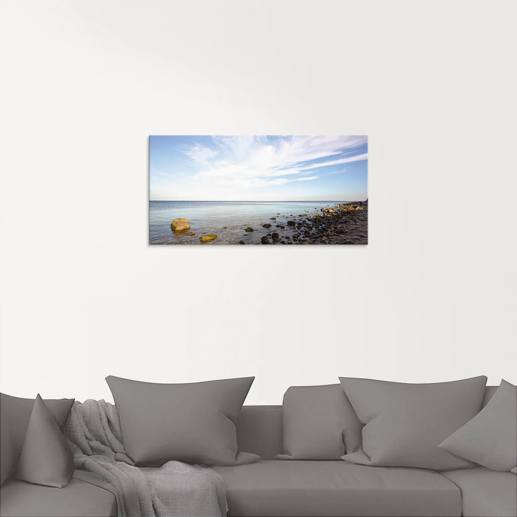 Artland Glasbild "Brodtener Ufer", Strand, (1 St.), in verschiedenen Größen günstig online kaufen