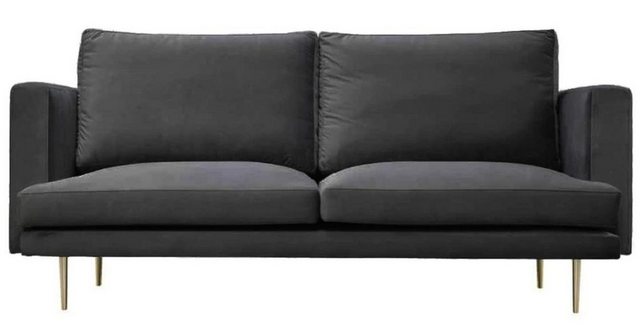 Xlmoebel Sofa Edles Drei-Sitzer-Sofa in Grau aus Stoff für stilvolle Wohnzi günstig online kaufen