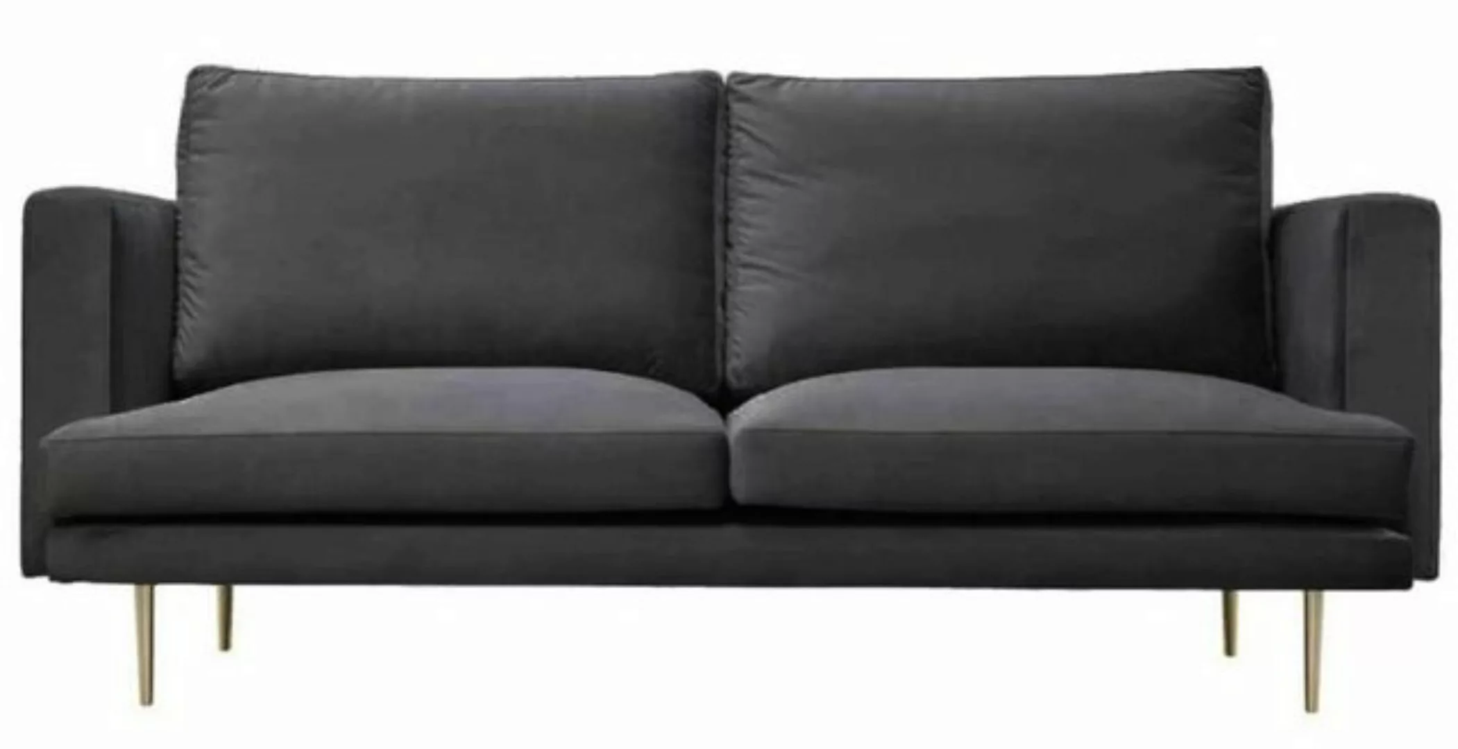 Xlmoebel Sofa Edles Drei-Sitzer-Sofa in Grau aus Stoff für stilvolle Wohnzi günstig online kaufen