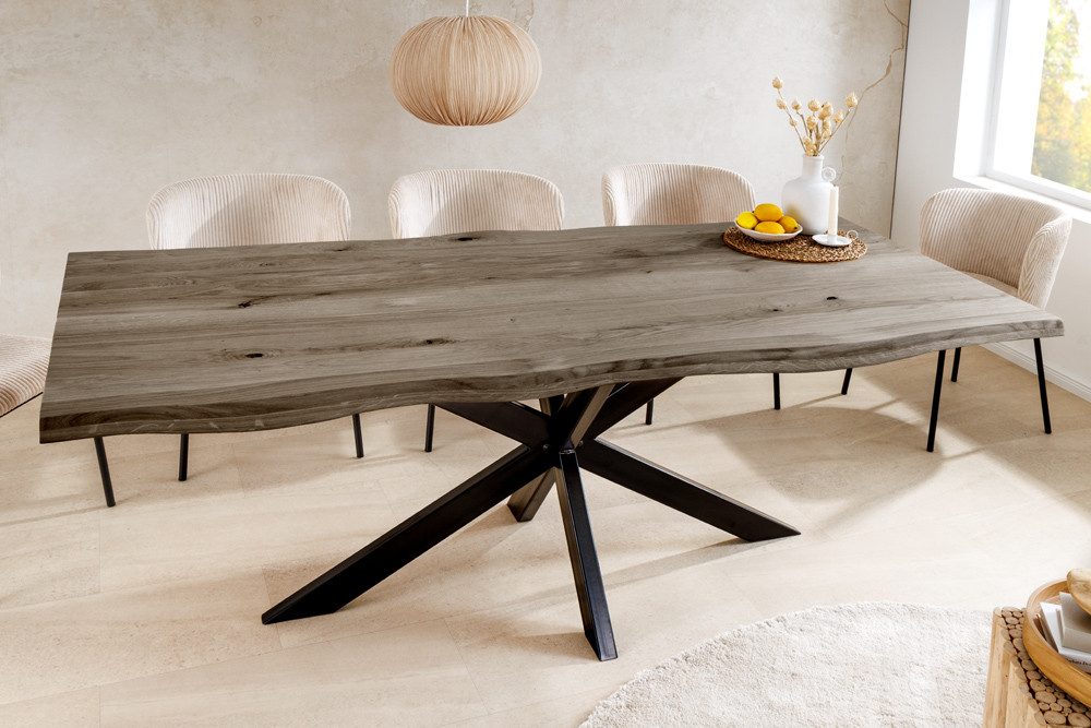 riess-ambiente Baumkantentisch WILD OAK 160cm smoked günstig online kaufen