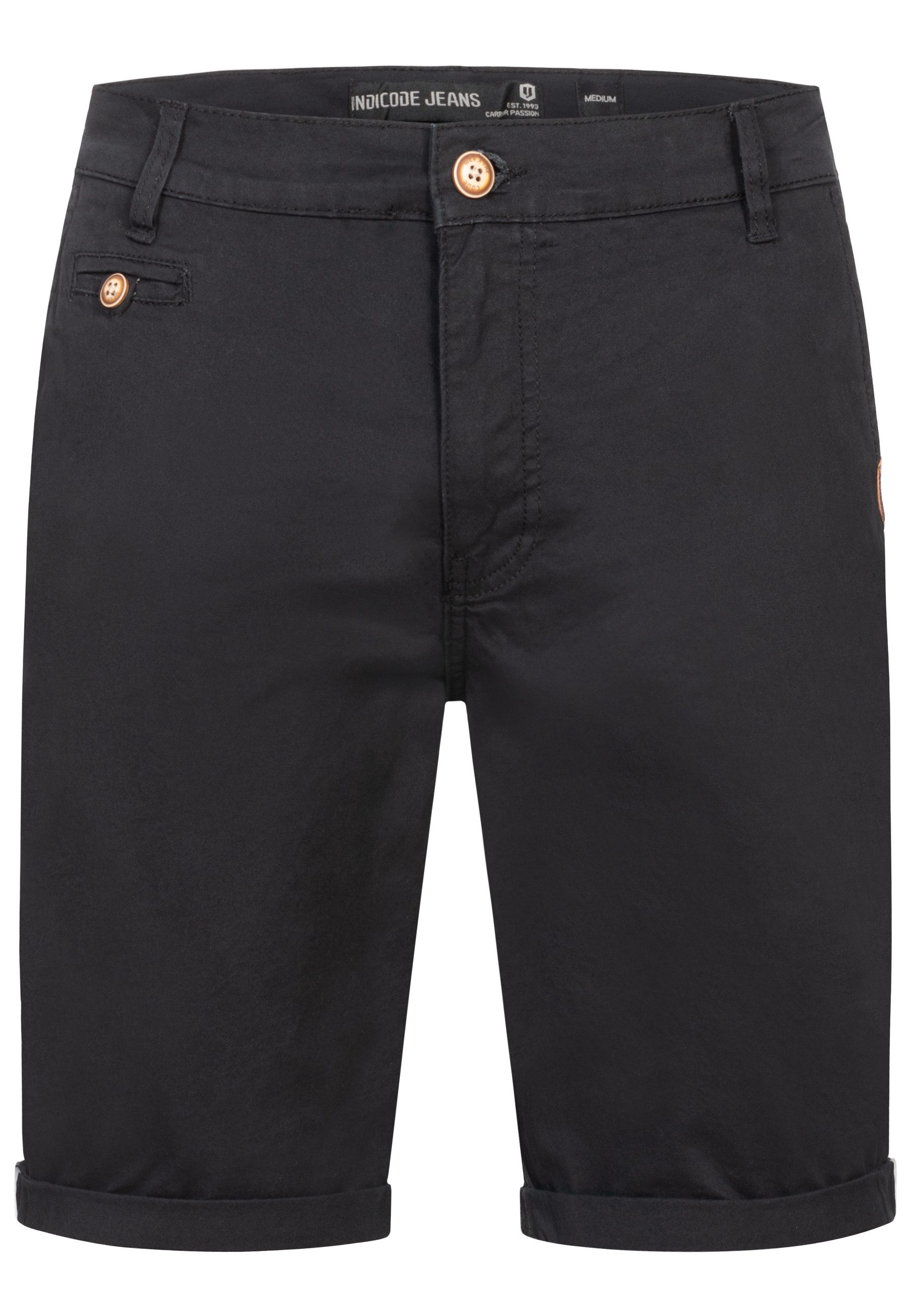 Indicode Chinoshorts Creel aus elastischer Baumwoll-Qualität günstig online kaufen