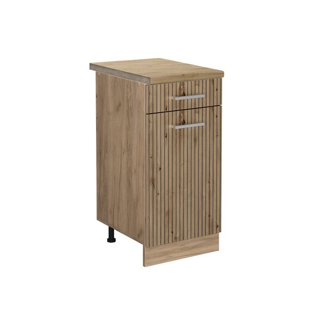 Vicco Unterschrank R-Line, Artisan-Eiche/Goldkraft Eiche, 40 cm, AP Eiche günstig online kaufen