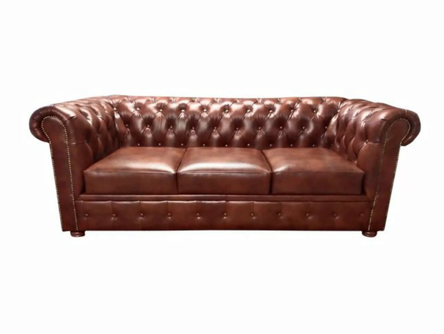 Xlmoebel Sofa Luxus Chesterfield Sofa 3-Sitzer Lounge Couch 230 cm Stoff, H günstig online kaufen