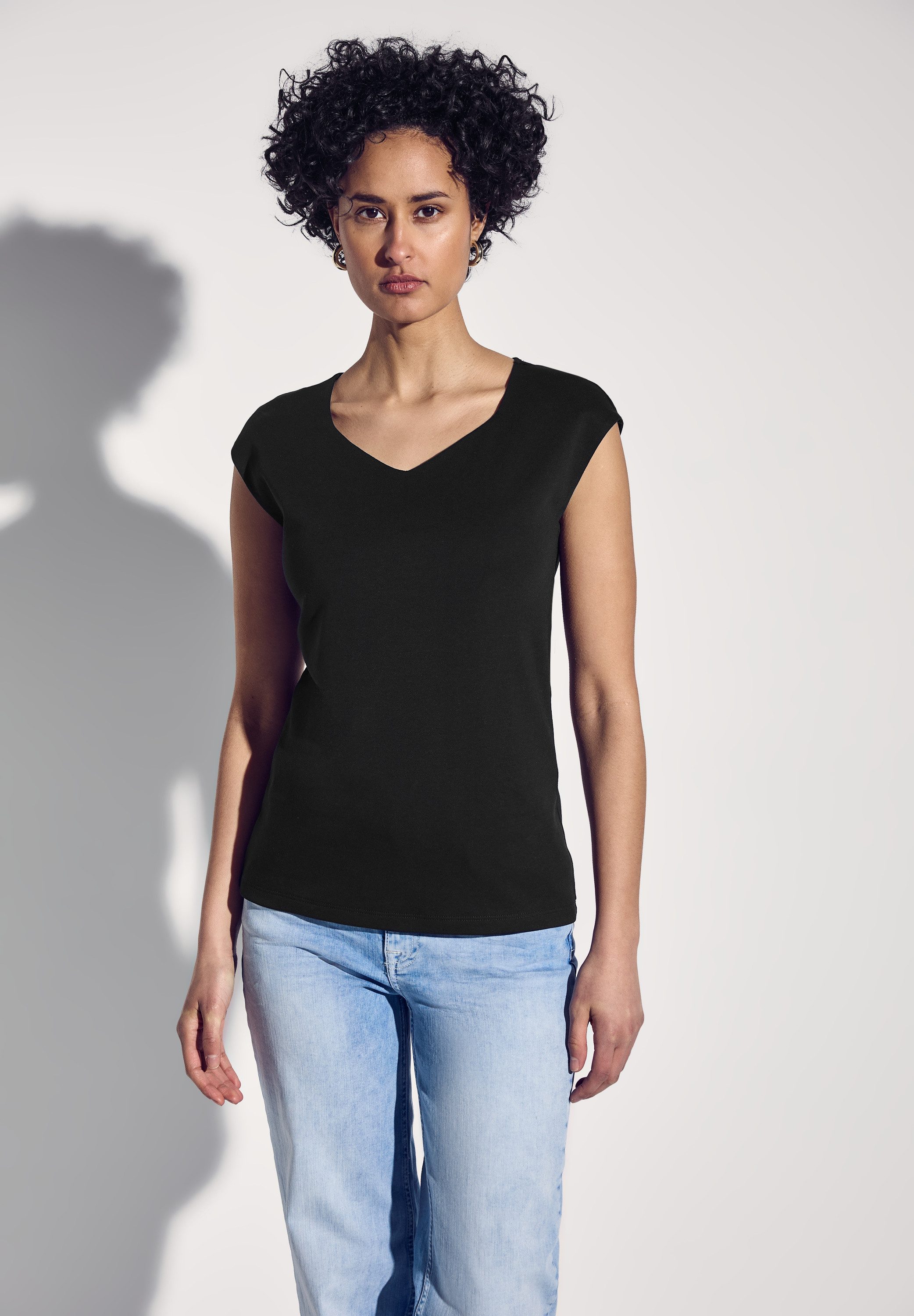 STREET ONE V-Shirt, doppellagig günstig online kaufen