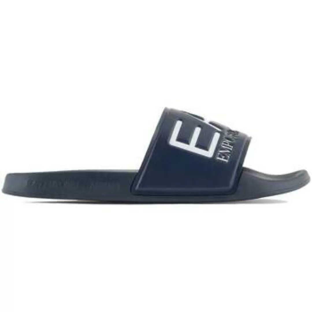 Ea7 Emporio Armani  Zehensandalen Visibility Logo Slides Navy Blue günstig online kaufen