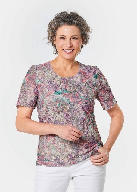 GOLDNER Print-Shirt Strukturshirt mit Druck günstig online kaufen