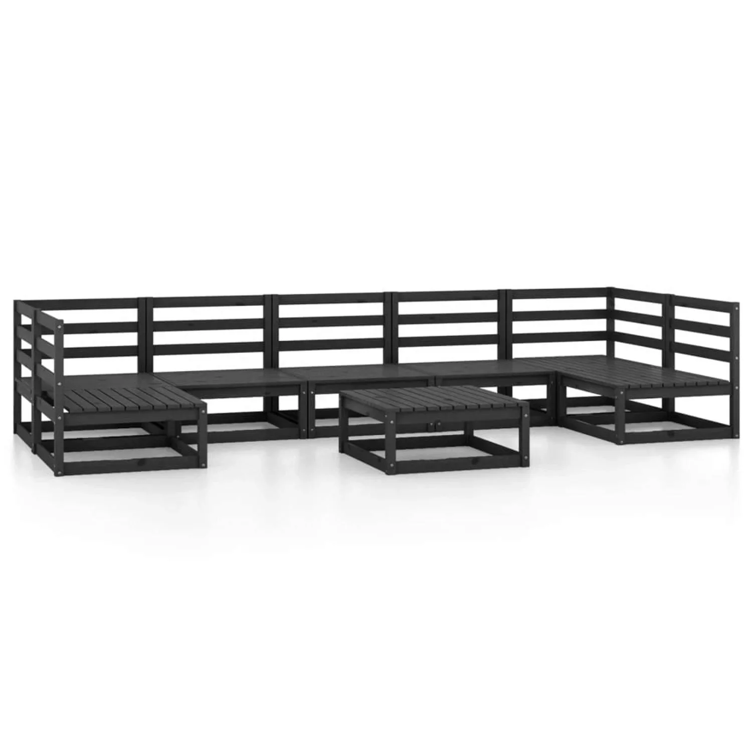 vidaXL 8-tlg Garten-Lounge-Set Massivholz Kiefer Modell 106 günstig online kaufen