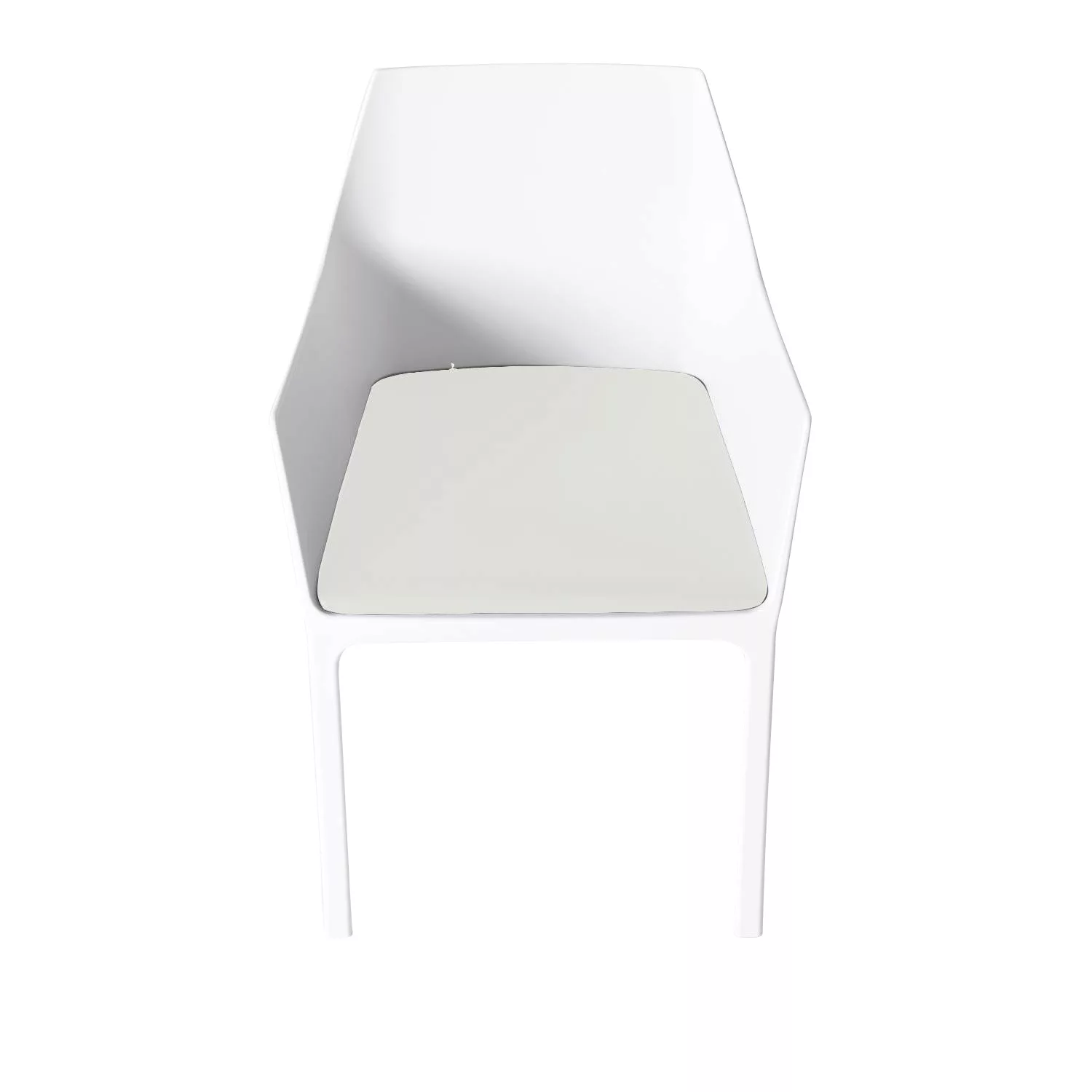Kristalia - Mem Sitzkissen-Set 4tlg. - weiß/Polyurethan/4 Stück günstig online kaufen