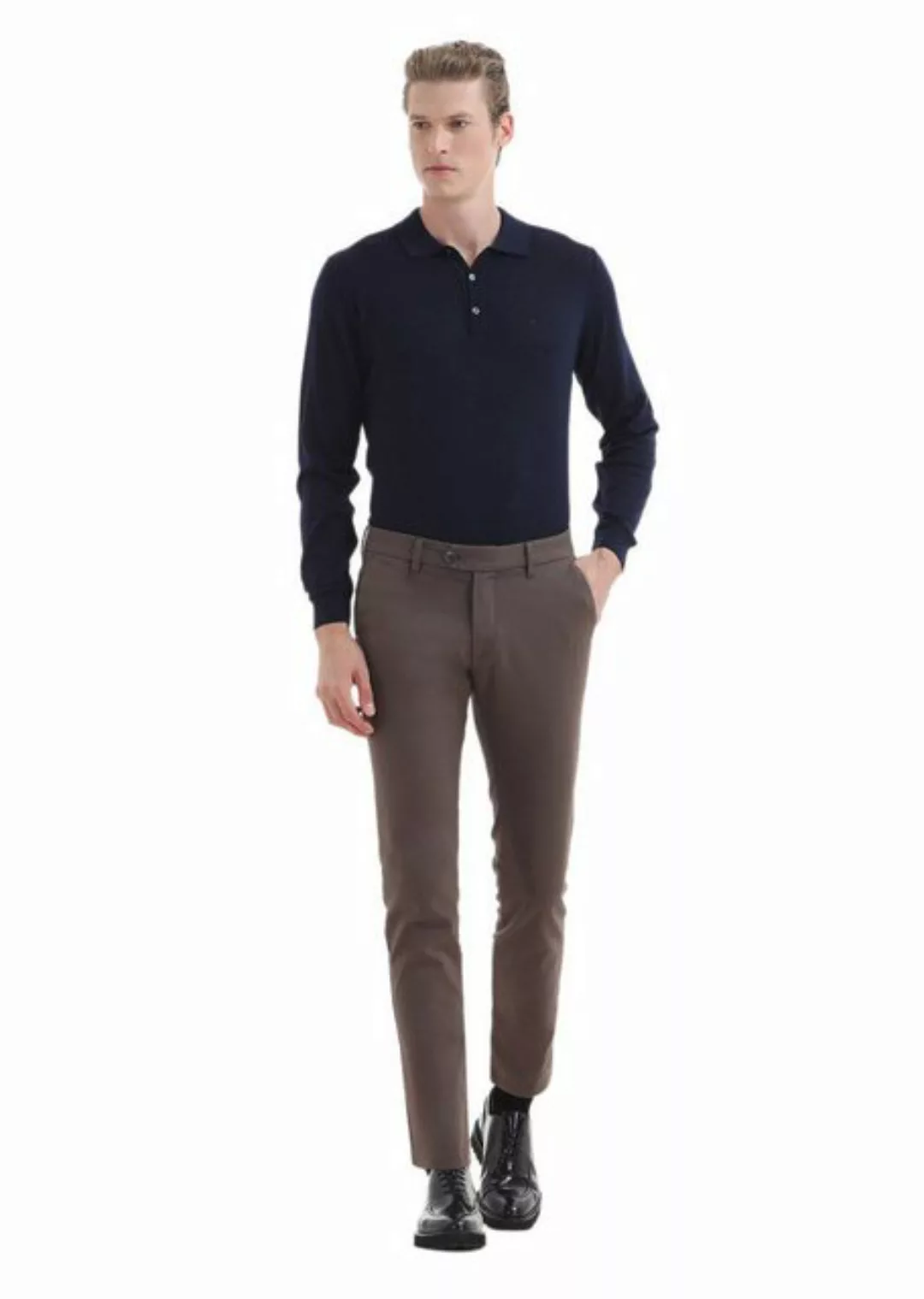 RAMSEY Chinohose Lässige, gewebte Slim-Fit-Hose aus Baumwollmischung günstig online kaufen