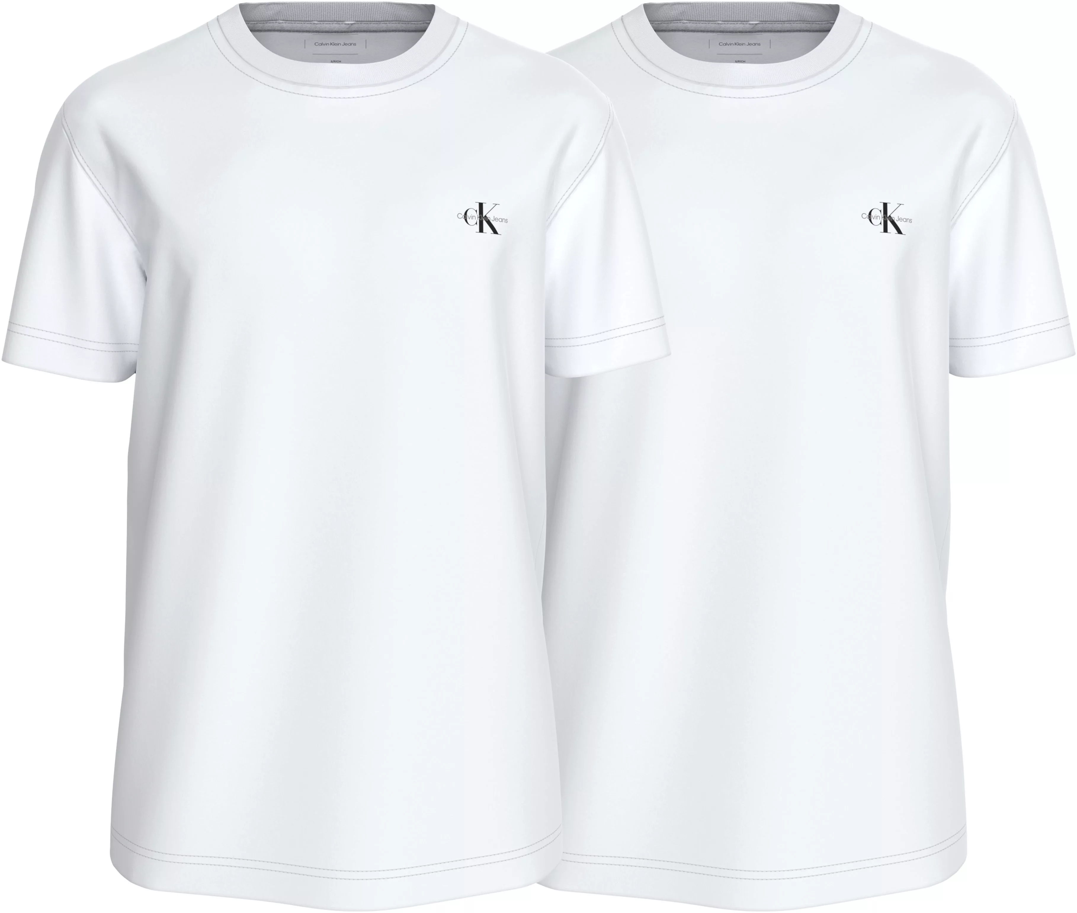 Calvin Klein Jeans T-Shirt "2 PACK MONOLOGO", mit kleinem Logodruck auf der günstig online kaufen