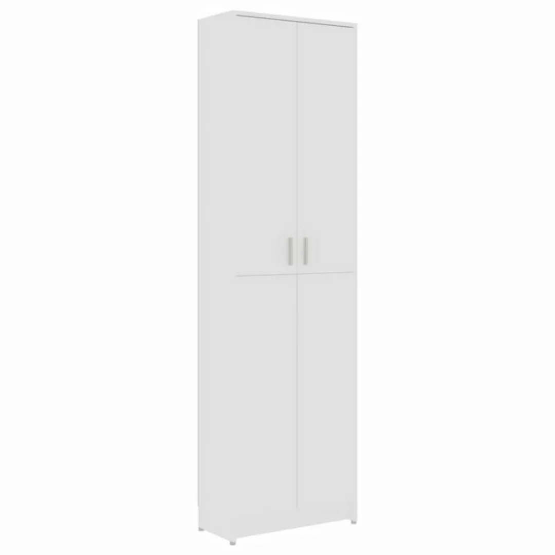 DOTMALL Garderobenschrank Garderobenschrank Weiß 55x25x189 cm Holzwerkstoff günstig online kaufen