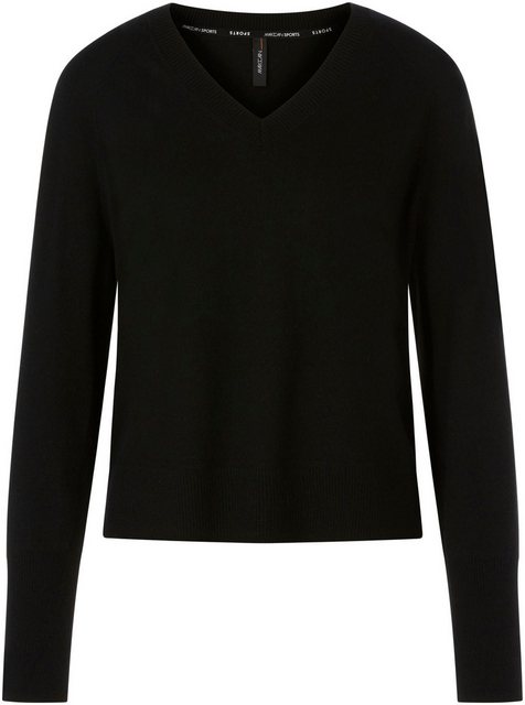 Marc Cain Strickpullover V-Neck-Pullover "Rethink Together" mit leichten Fl günstig online kaufen