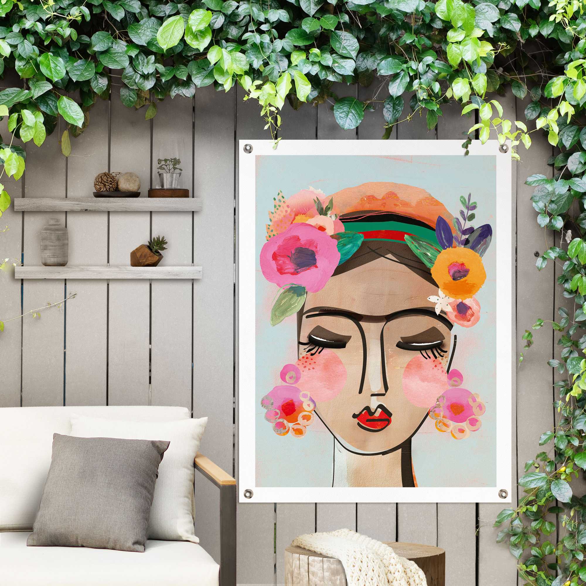 Reinders Poster "Happy Face", Outdoor für Garten oder Balkon günstig online kaufen