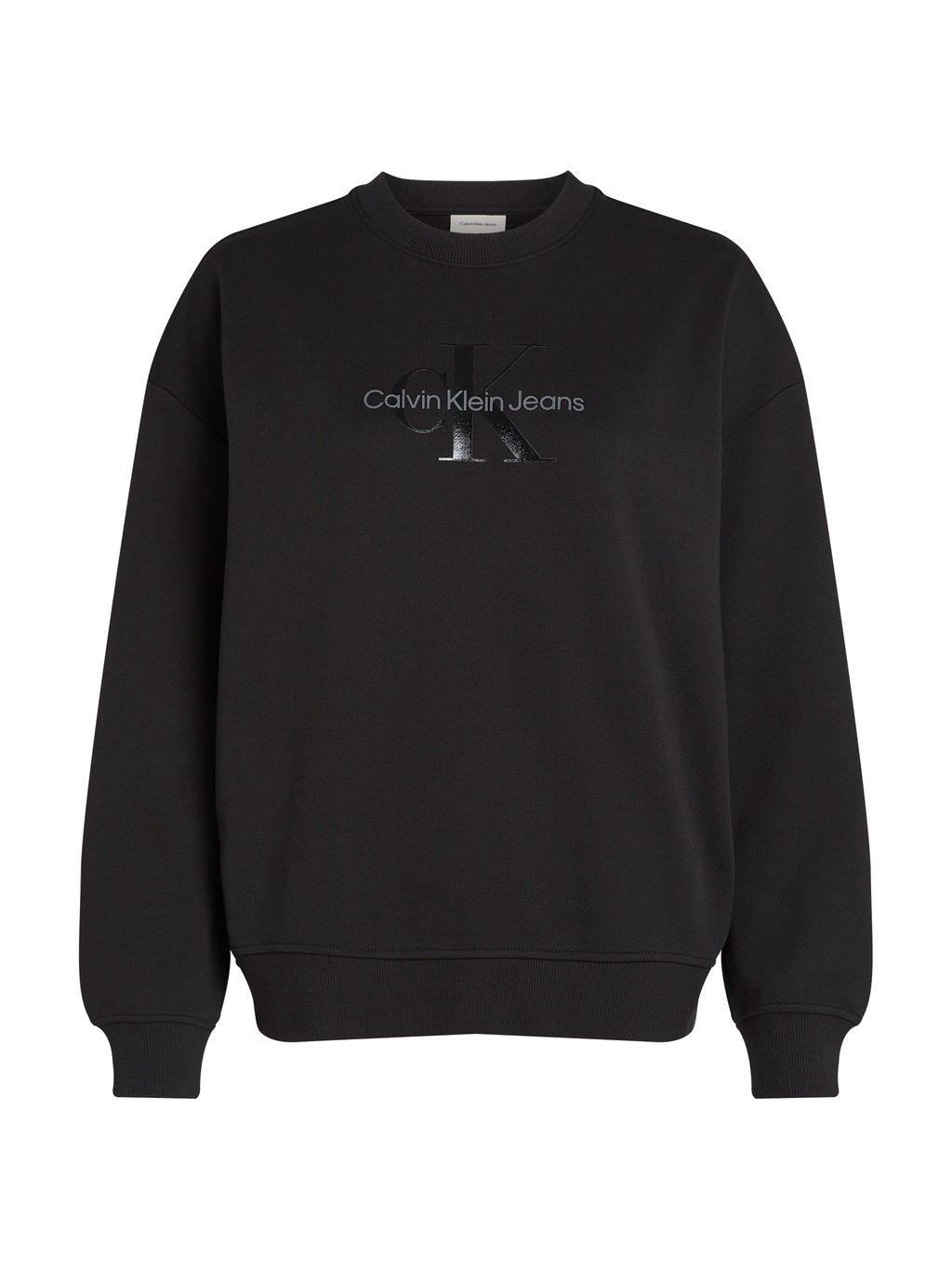 Calvin Klein Jeans Sweatshirt GLOSSY MONOLOGO REGULAR CREWNECK mit Logodruc günstig online kaufen