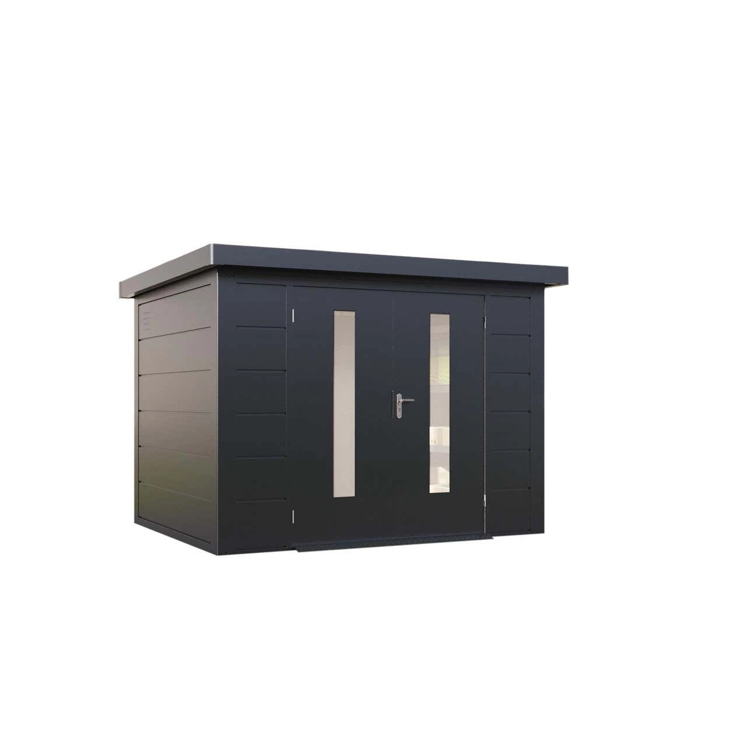 Finnhaus Wolff Metall-Gerätehaus Eirik 3024 Anthrazit günstig online kaufen
