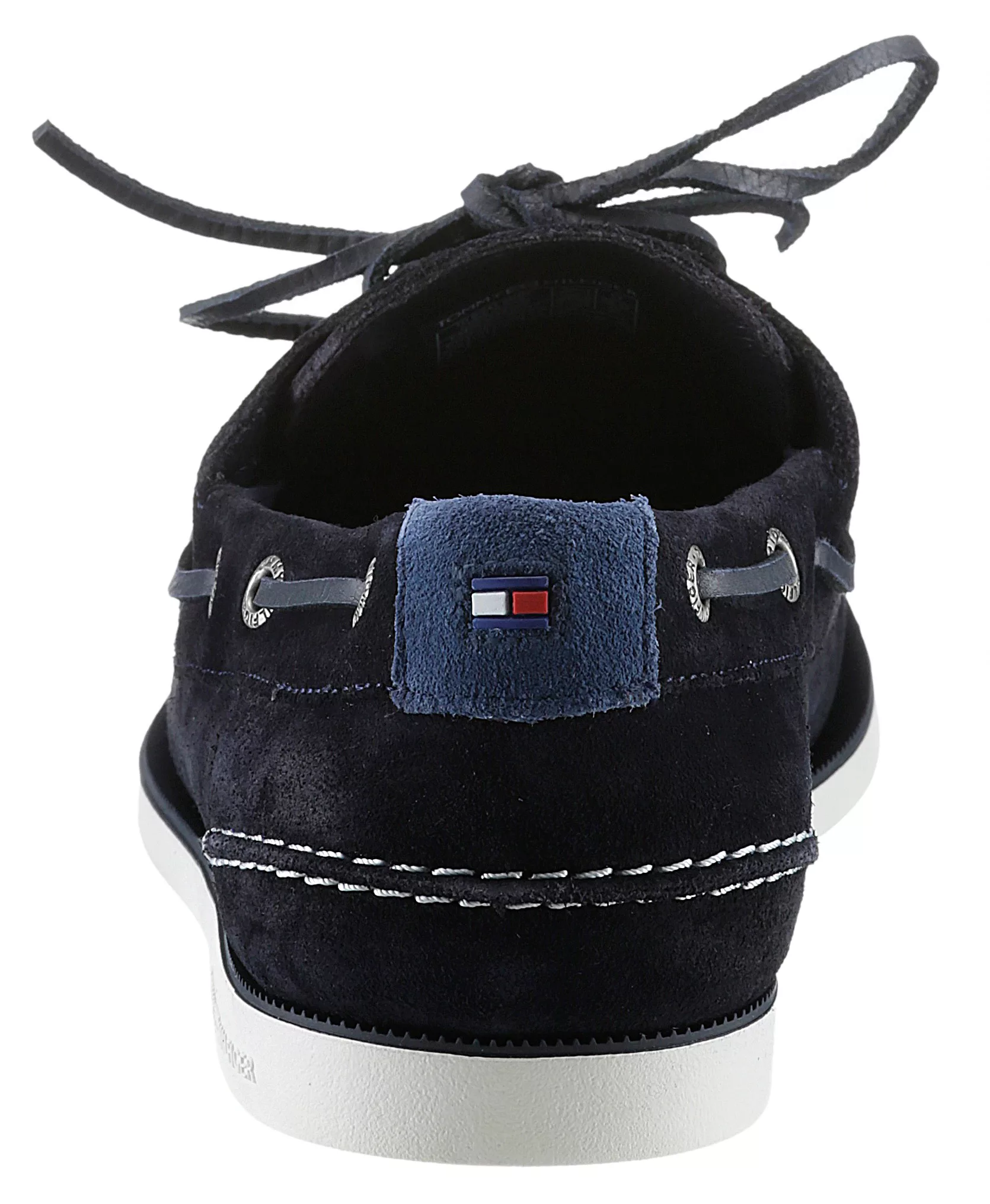 Tommy Hilfiger Bootsschuh "TH BOAT SHOE CORE SUEDE", mit modischen Durchzüg günstig online kaufen