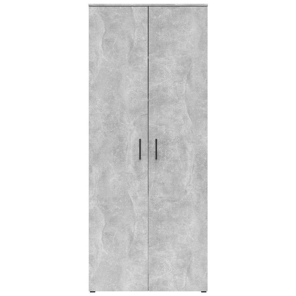 Schrank Multi-Stauraum Typ 37 Beton Optik B/H/T: ca. 80x195x40 cm günstig online kaufen