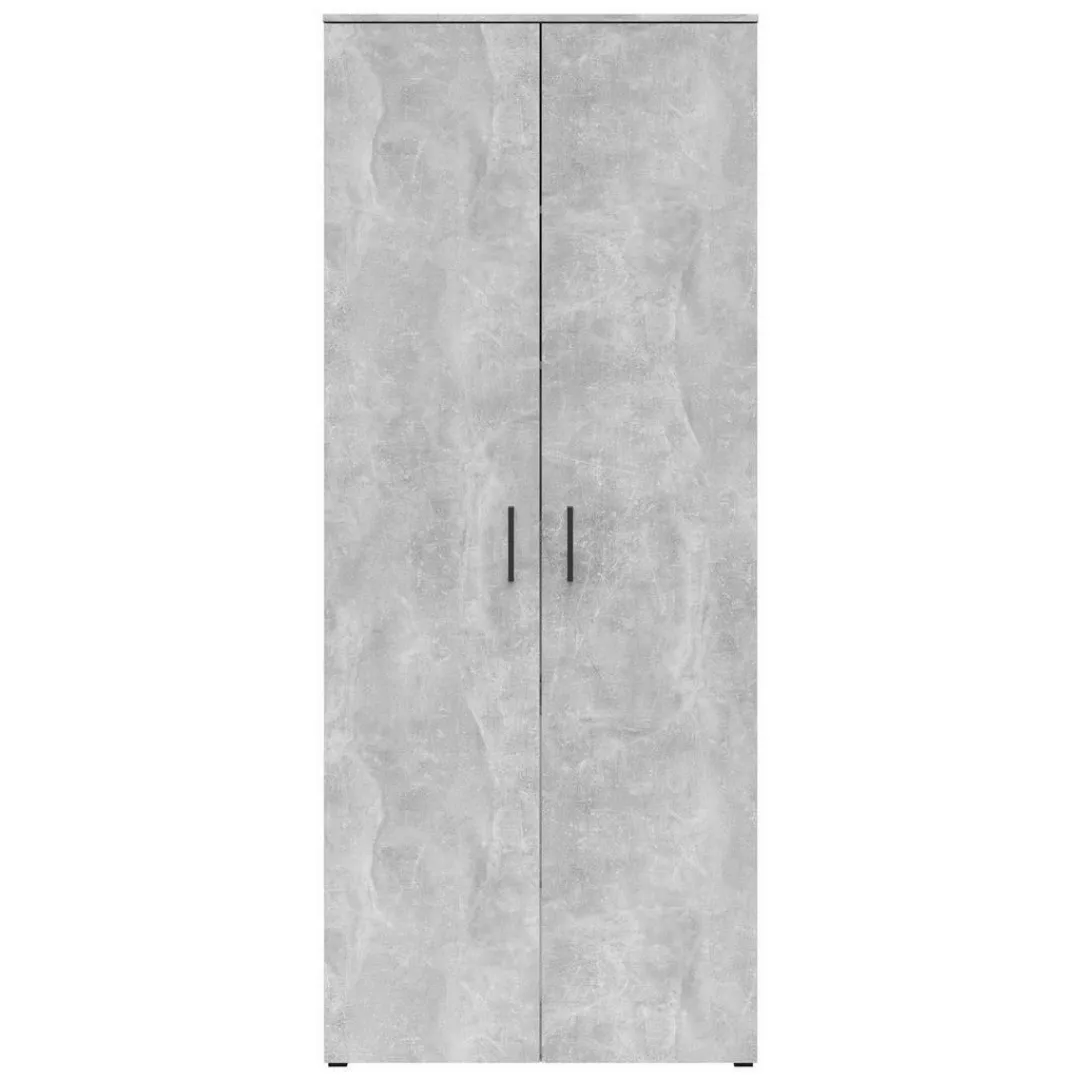 Schrank Multi-Stauraum Typ 37 Beton Optik B/H/T: ca. 80x195x40 cm günstig online kaufen