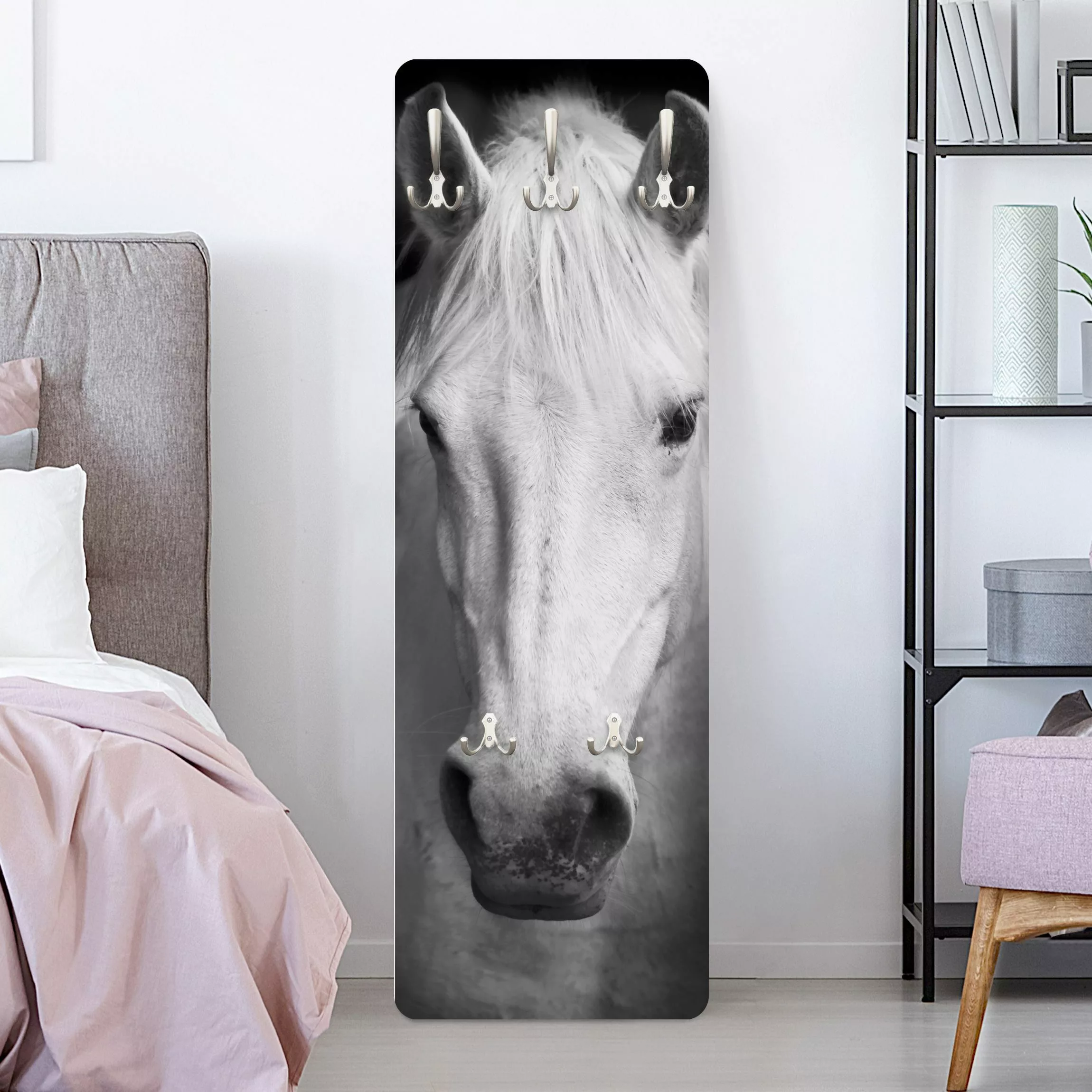 Wandgarderobe Holzpaneel Tiere Dream of a Horse günstig online kaufen