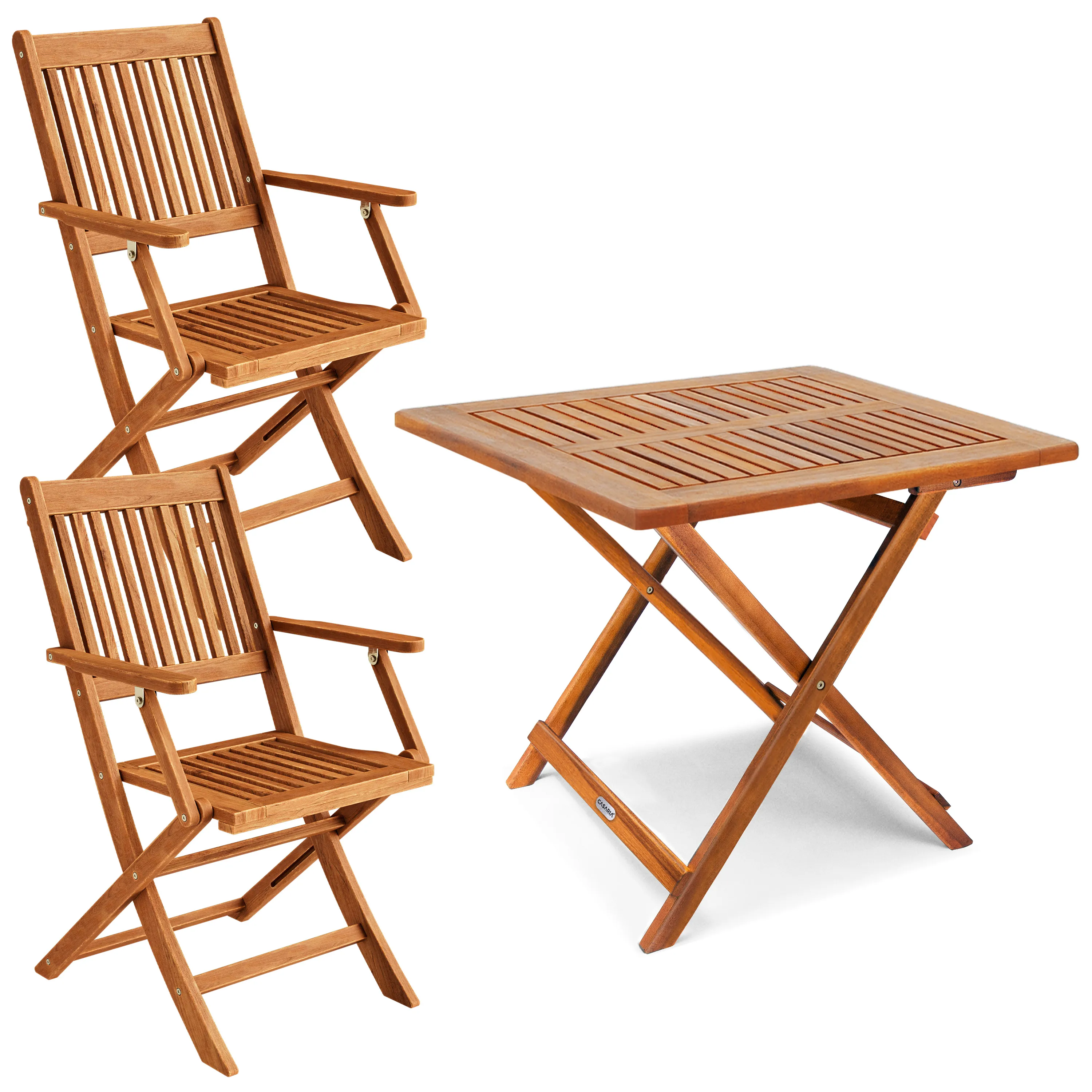 Casaria Balkonset, Set 2 Personen Holz günstig online kaufen