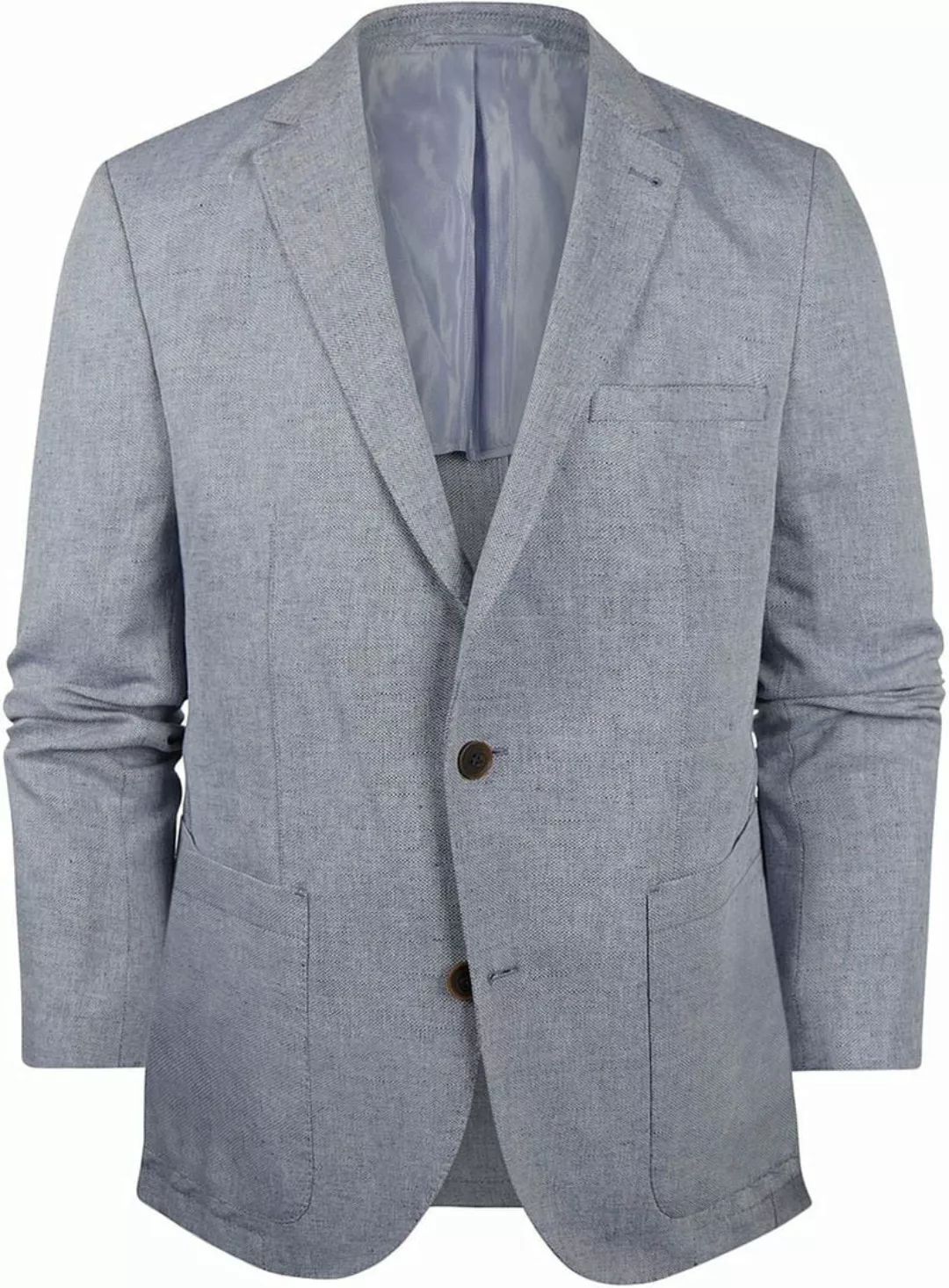 Steppin' Out Blazer Leinen Medium Blau - Größe 48 günstig online kaufen