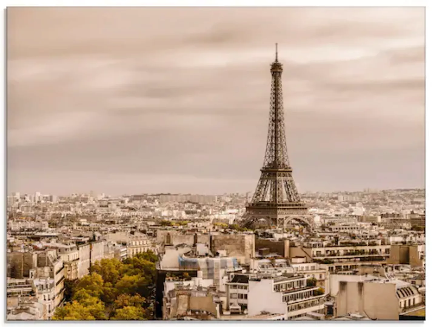 Artland Glasbild "Paris Eiffelturm I", Frankreich, (1 St.), in verschiedene günstig online kaufen