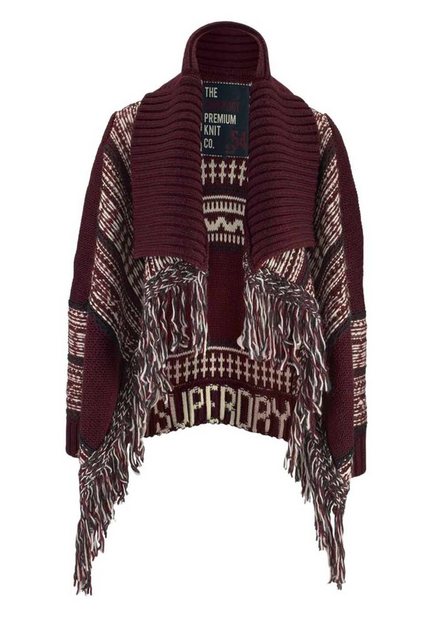 Superdry Cardigan Superdry Damen Marken-Cardigan, bordeaux-bunt günstig online kaufen