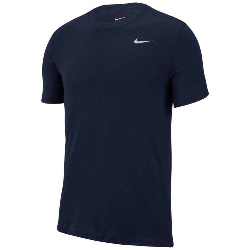 Nike Dri Fit Crew Solid Kurzarm T-shirt XL Obsidian / Matte Silver günstig online kaufen