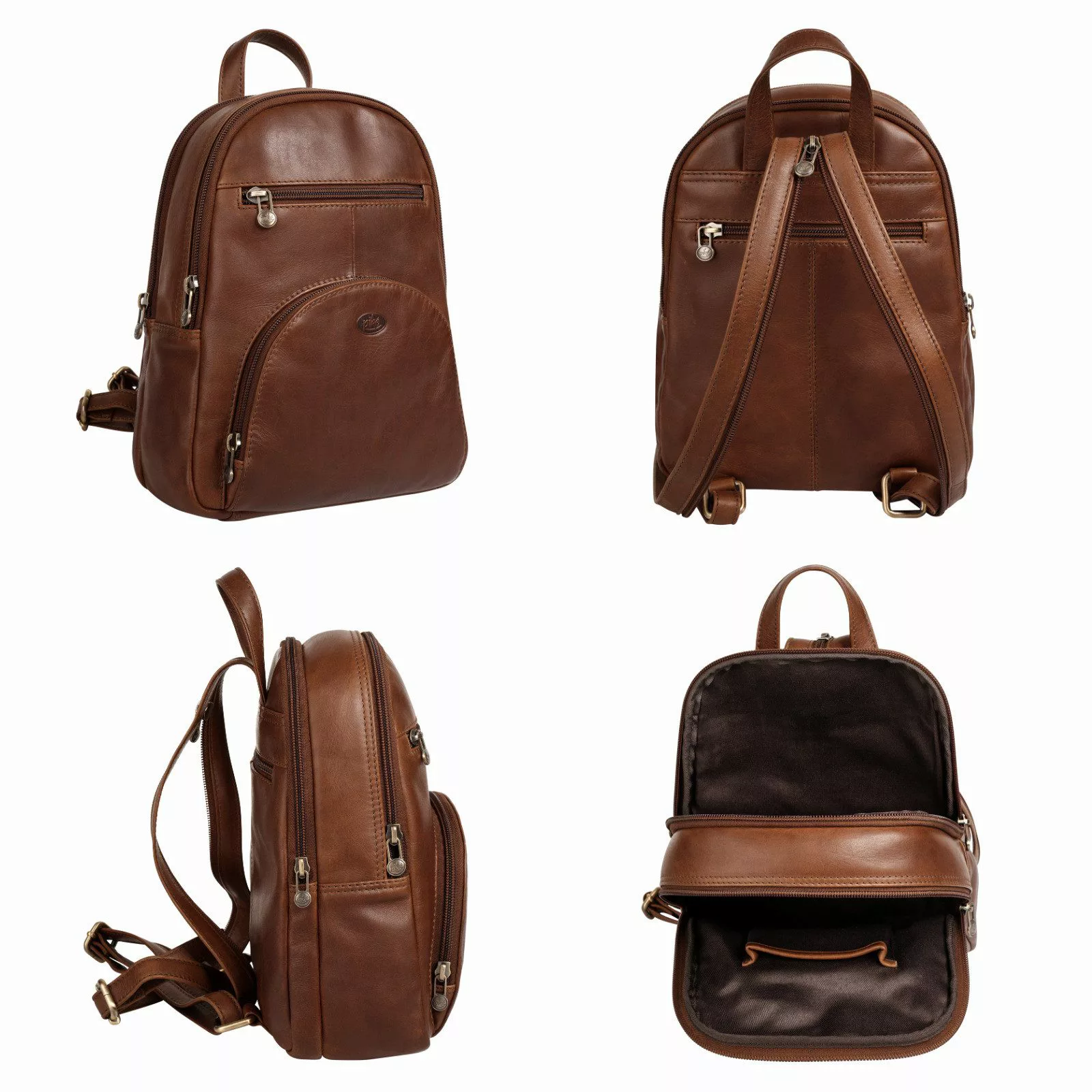 Piké Cityrucksack, echt Leder günstig online kaufen