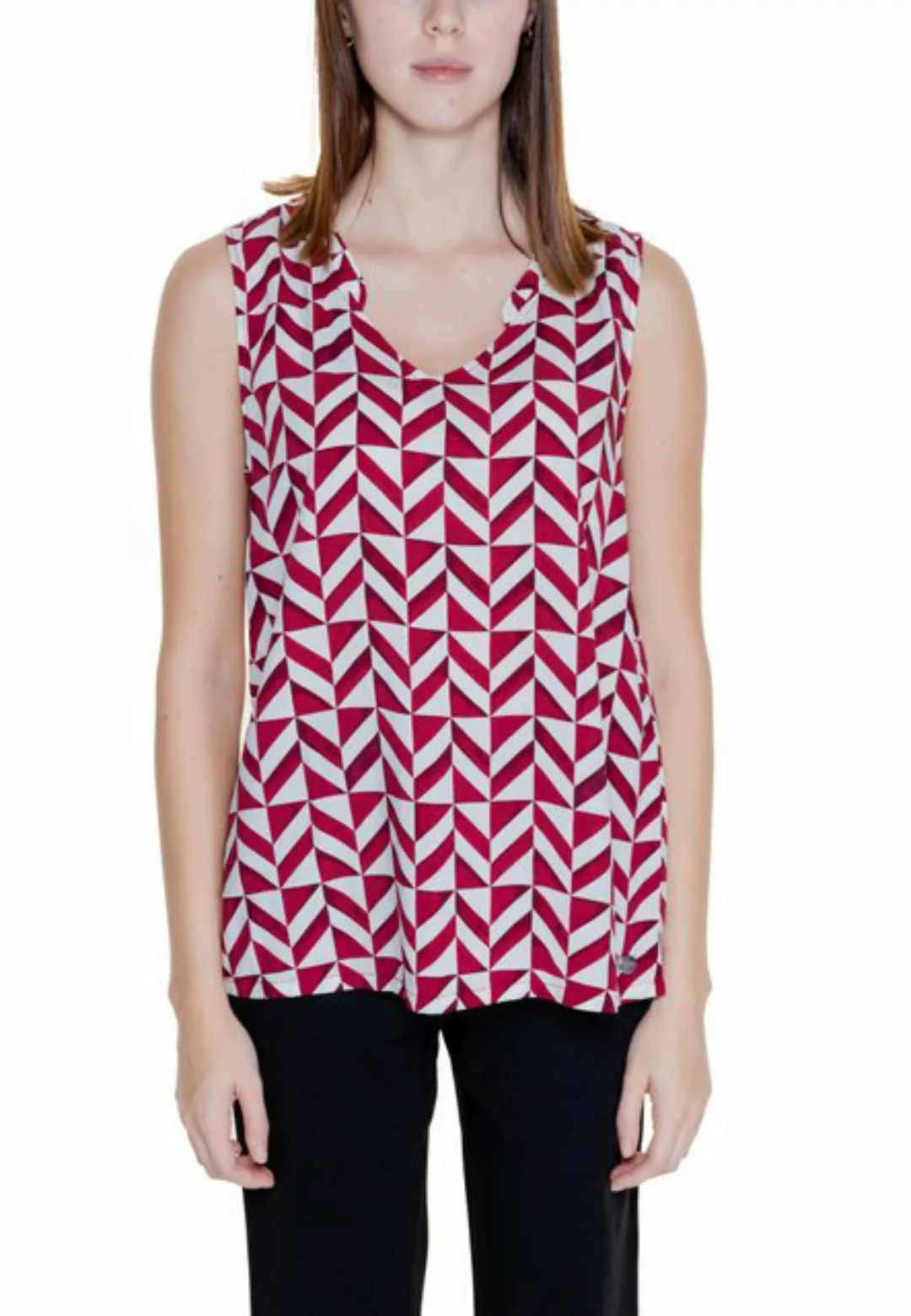 STREET ONE Blusentop EOS_print v-neck top w frill günstig online kaufen