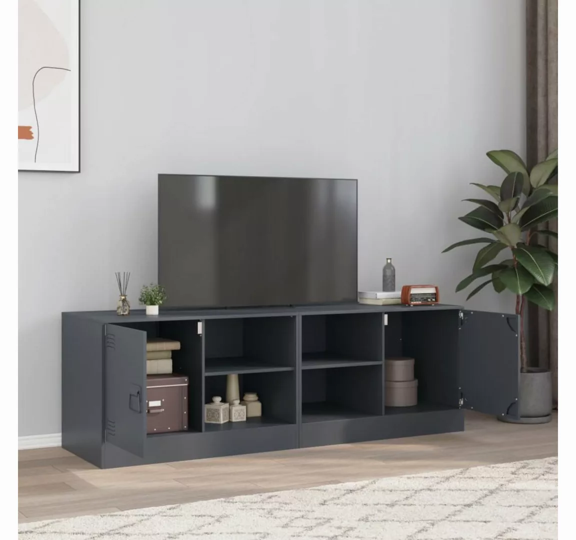 vidaXL TV-Schrank TV-Schränke 2 Stk. Anthrazit 67x39x44 cm Stahl günstig online kaufen