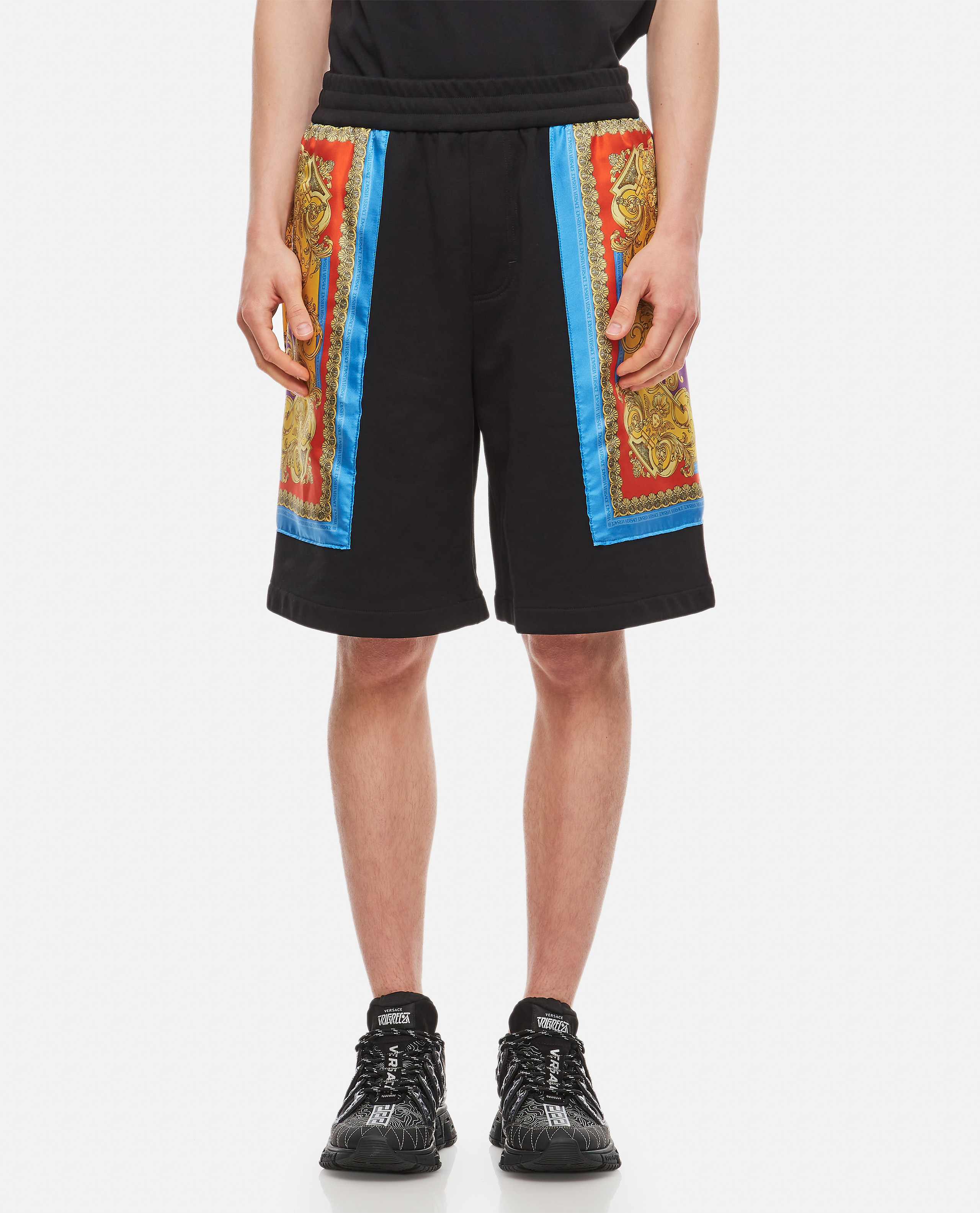 COTTON SWEAT SHORTS WITH FOULARD günstig online kaufen