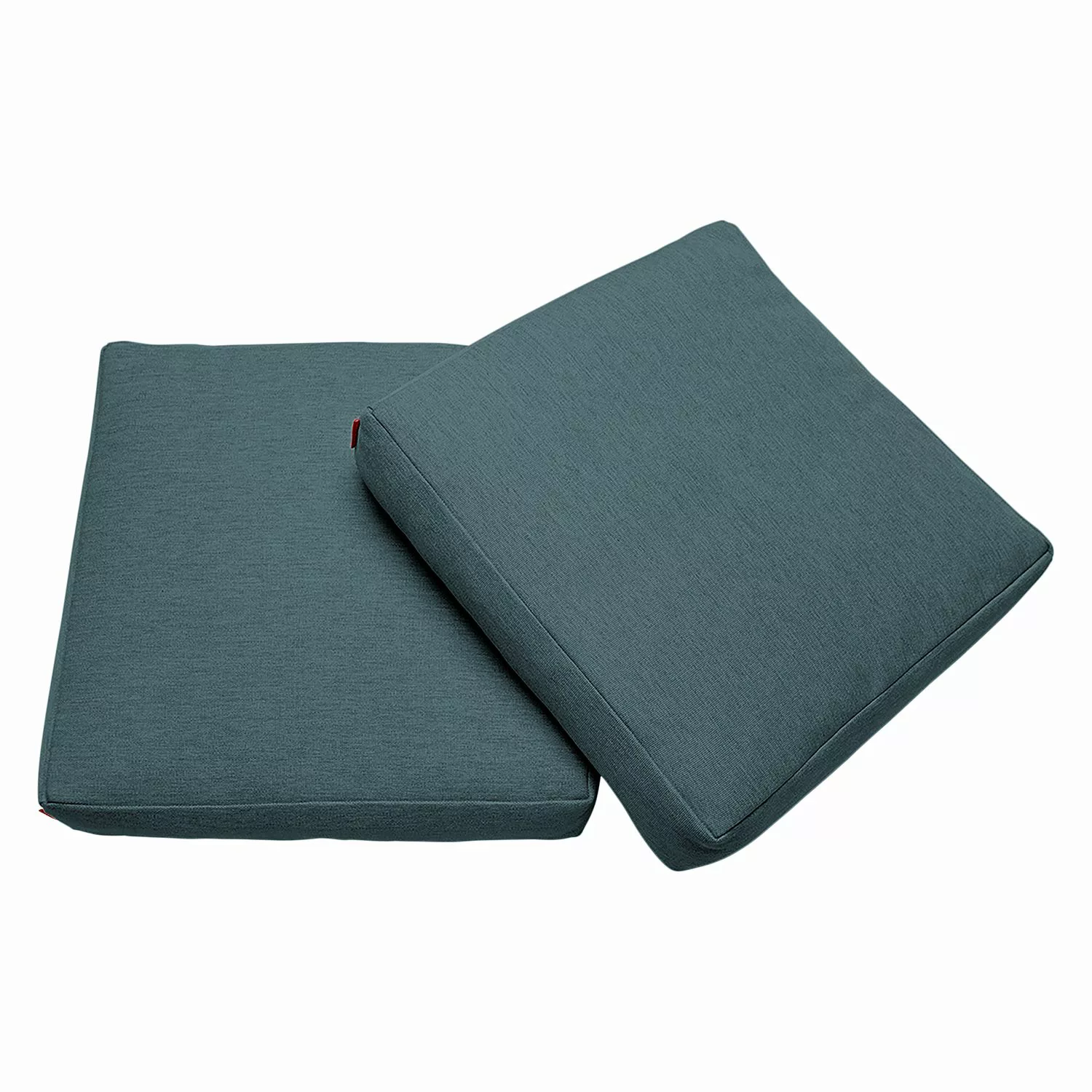 home24 Innovation Möbel Kissen Sqare Cushions Blau Webstoff 50x11x50 cm (Bx günstig online kaufen