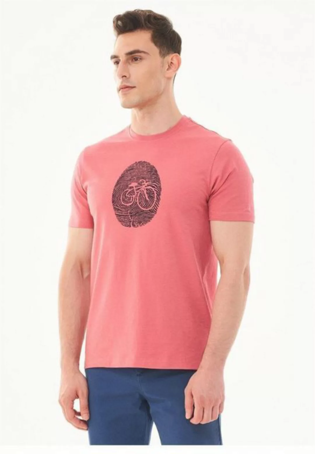 ORGANICATION T-Shirt Men's Printed T-shirt in Desert Rose günstig online kaufen