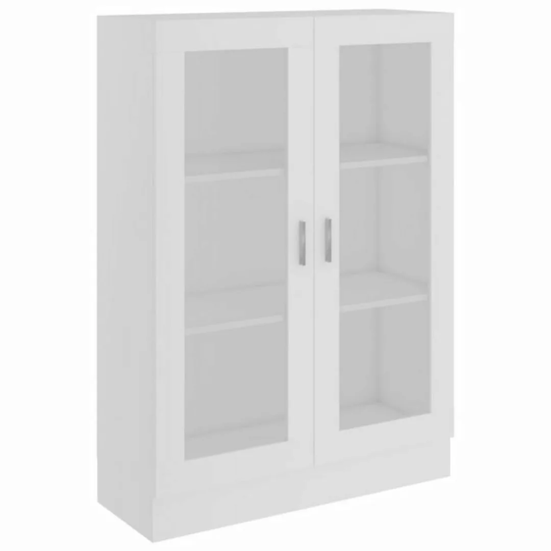 DOTMALL Vitrine Vitrinenschrank Weiß 82,5x30,5x115 cm Holzwerkstoff günstig online kaufen