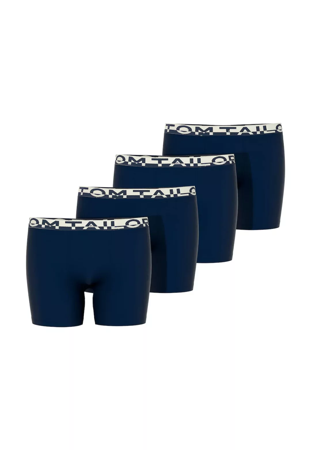 TOM TAILOR Boxershorts, (4 St.), mit elastische Gummibund mit hellem Marken günstig online kaufen