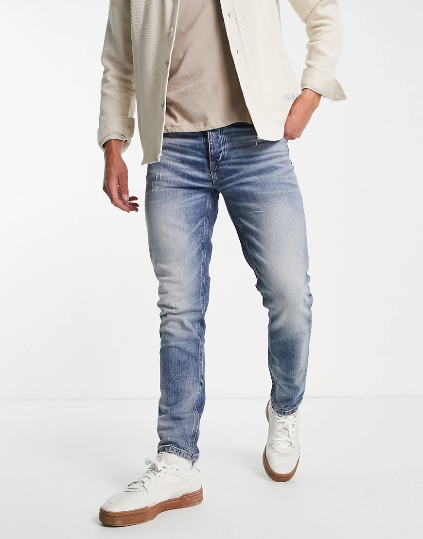 River Island – Schmale Jeans in Hellblau günstig online kaufen