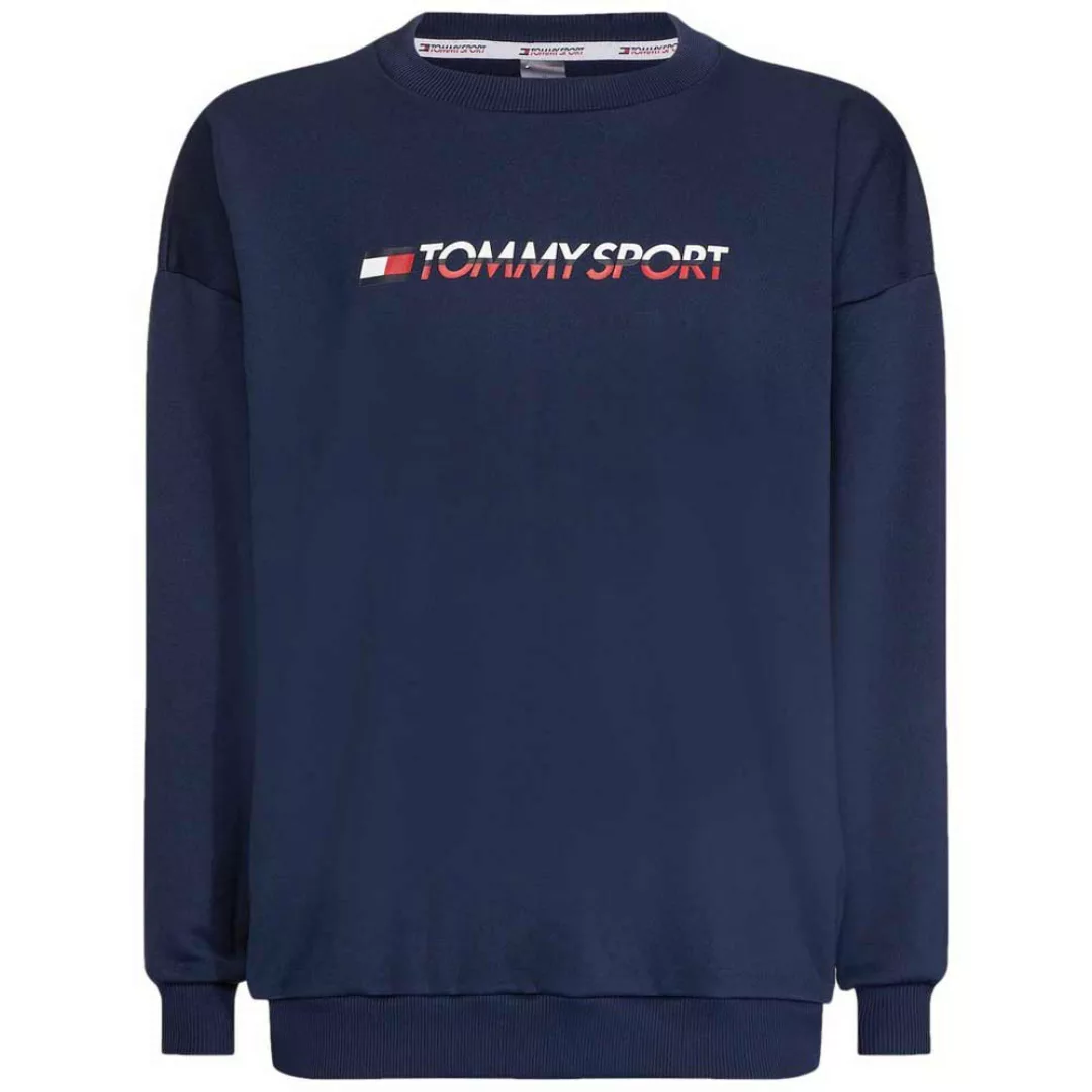Tommy Hilfiger Sportswear Knit Crew Logo Tape Sweatshirt L Navy günstig online kaufen